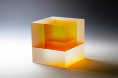 Fractal Segmentation, Jiyong Lee, 2025, New Optical Glass Sculpture, Yellow