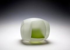 "White Green Diatom Segmentation", Contemporary, Glass, Sculpture, Optical, Cast