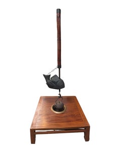 Jizai Kagi, Wood Fish Yokogi, Japan, Mid 20th Century