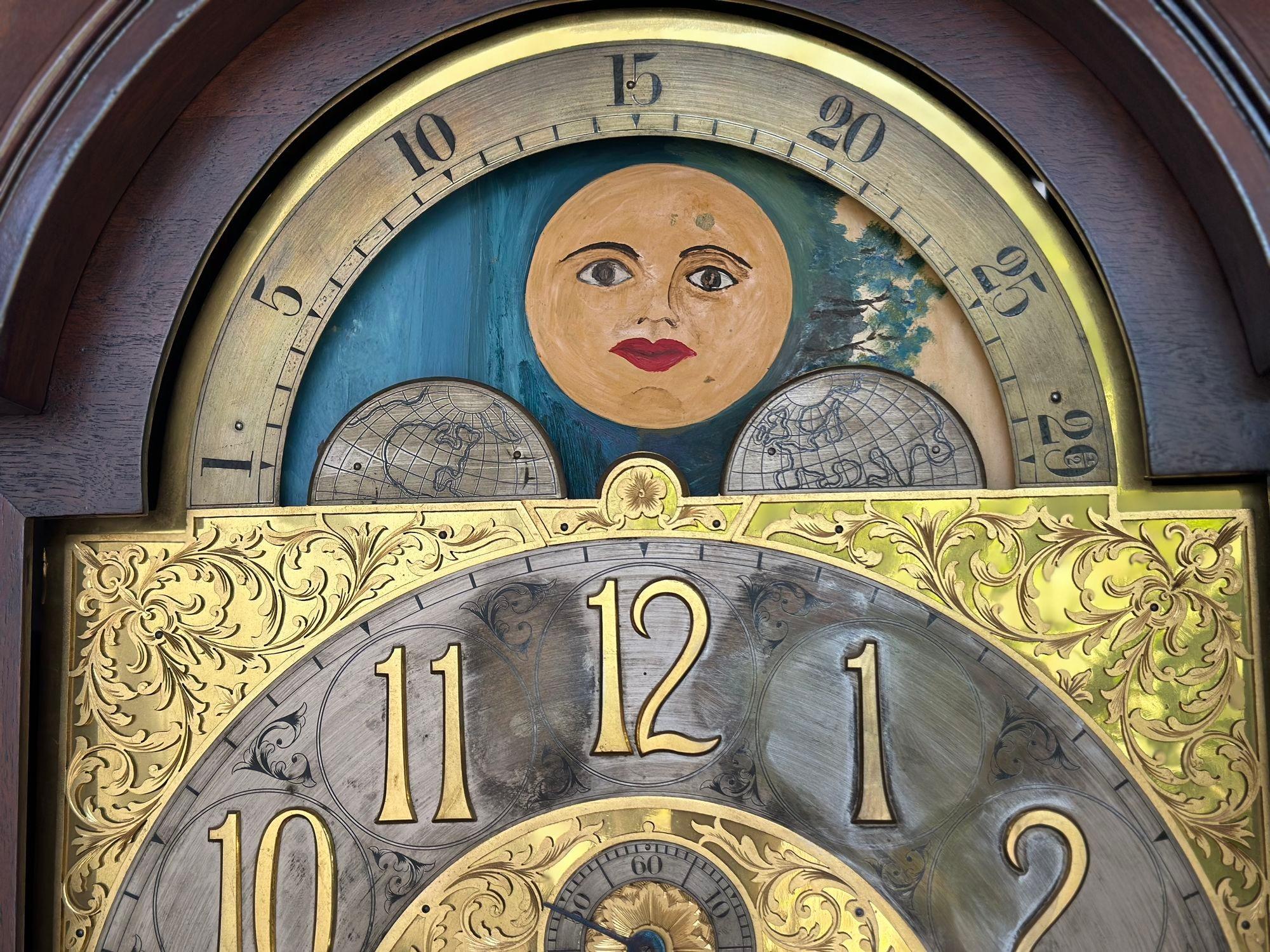 J.J. Elliot Mahogany Grandfather Clock for Tiffany & Co. (c. 1915) For Sale 1
