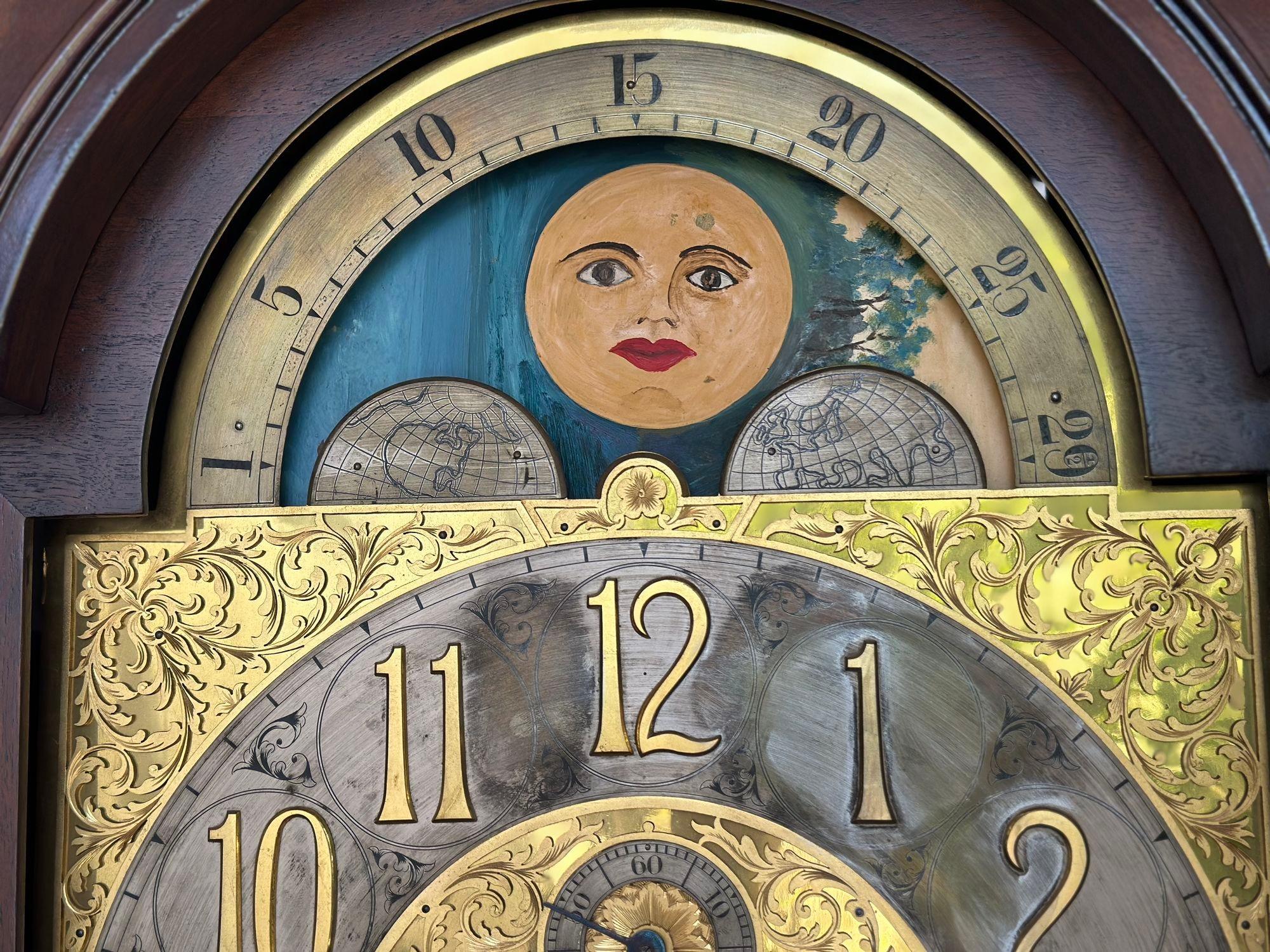 J.J. Horloge de grand-père en acajou Elliot pour Tiffany & Co. (vers 1915) en vente 4