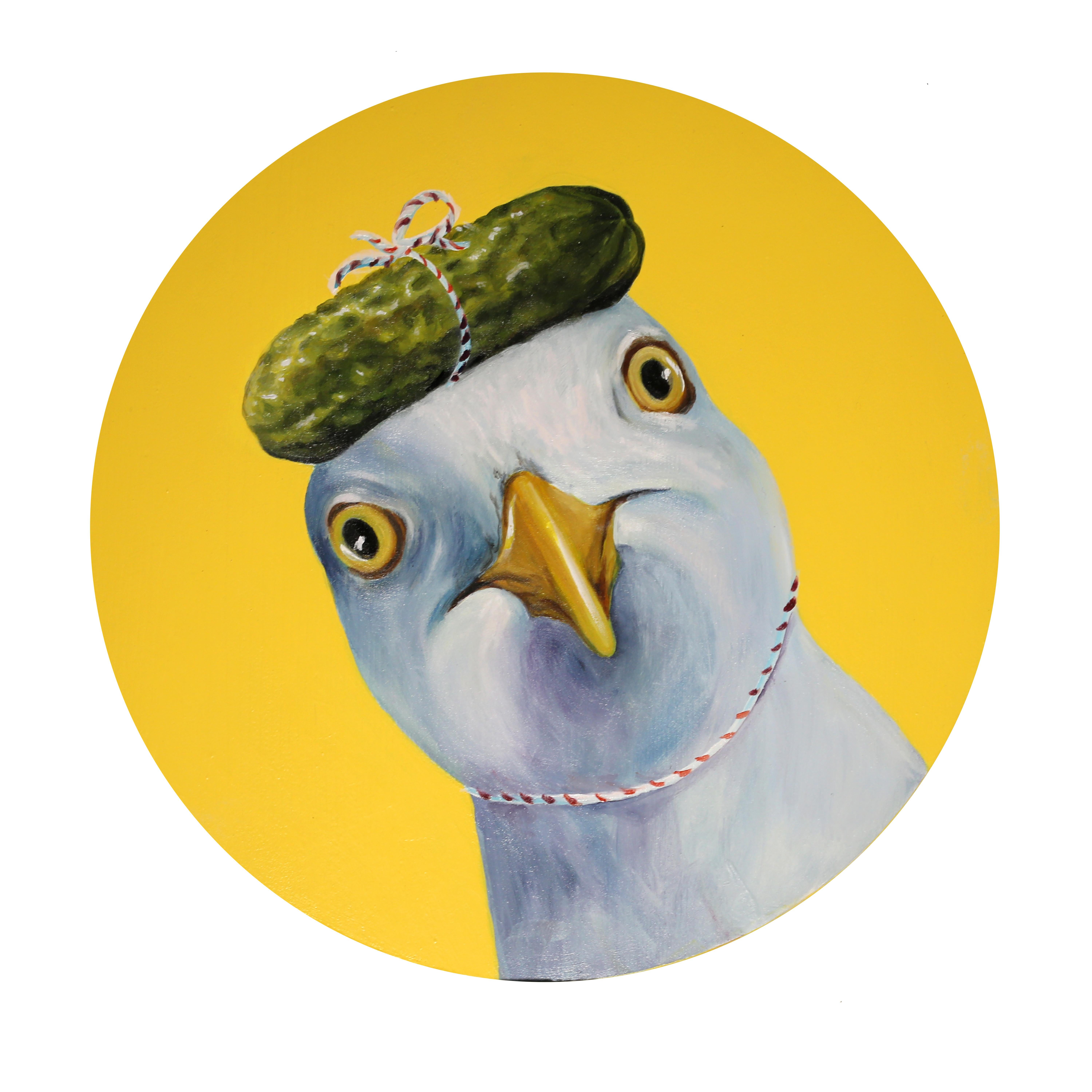 JJ  Galloway Animal Painting - Dill Pickle Seagull