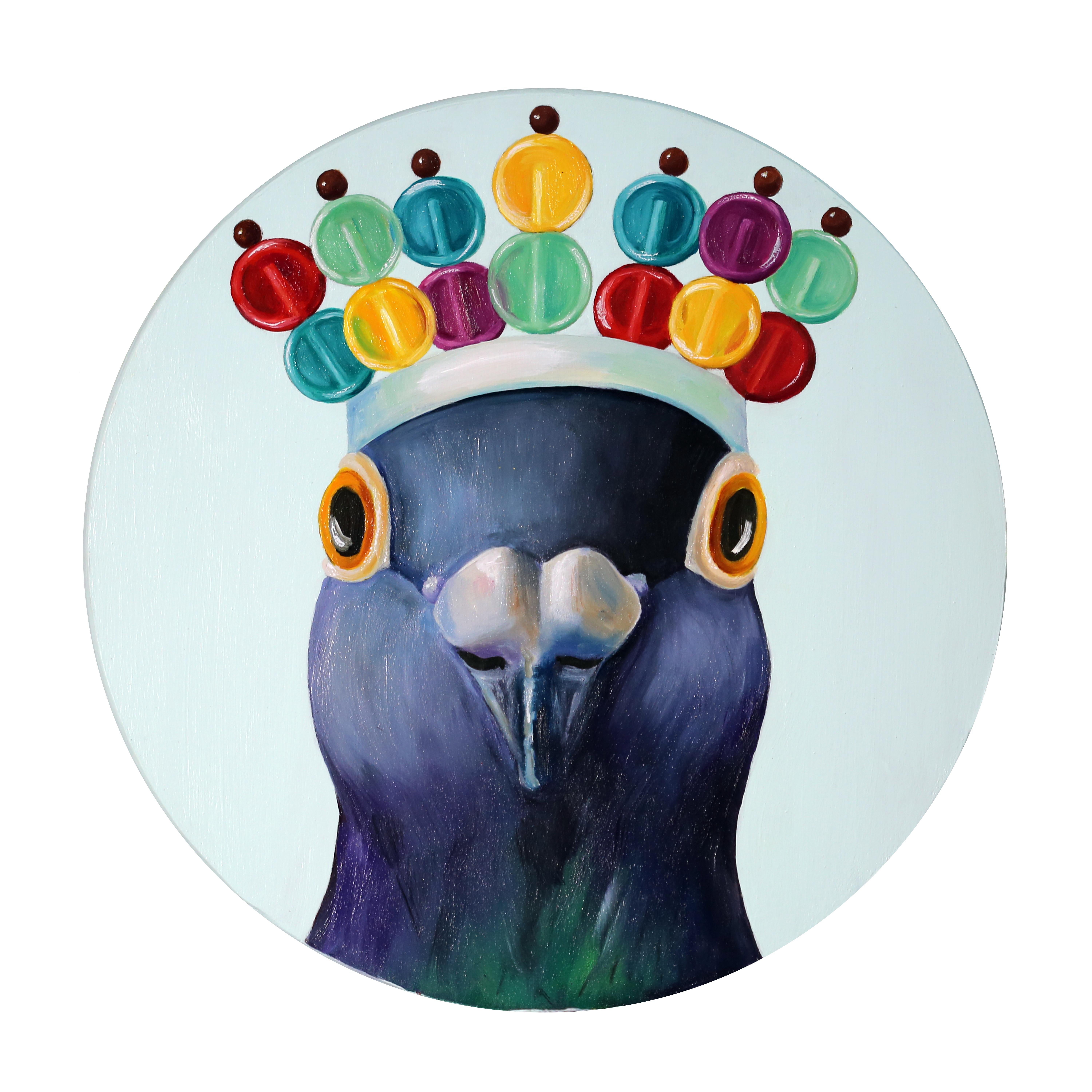 JJ  Galloway Animal Painting - Lolli Crown