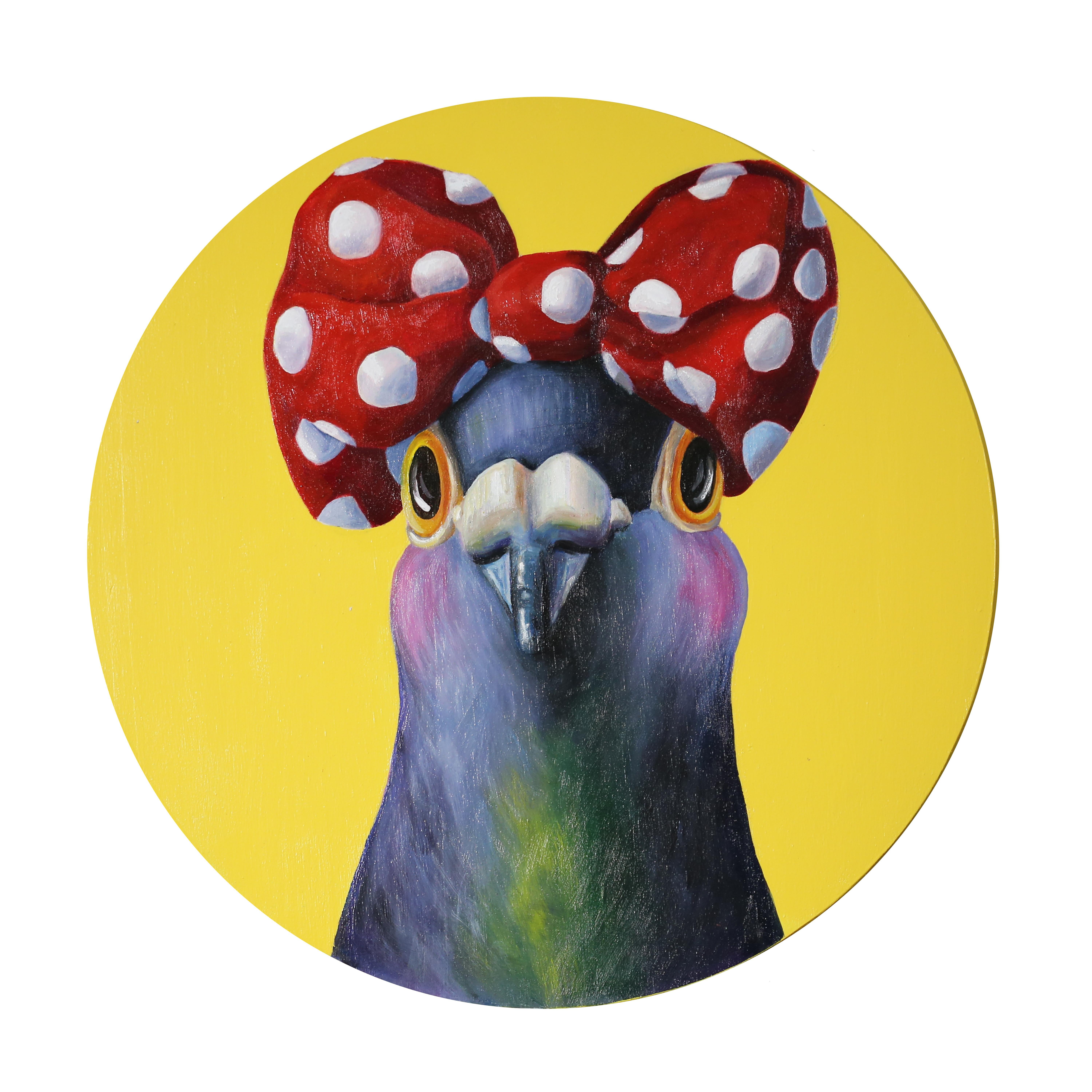 JJ  Galloway Animal Painting - Minnie Pigeon