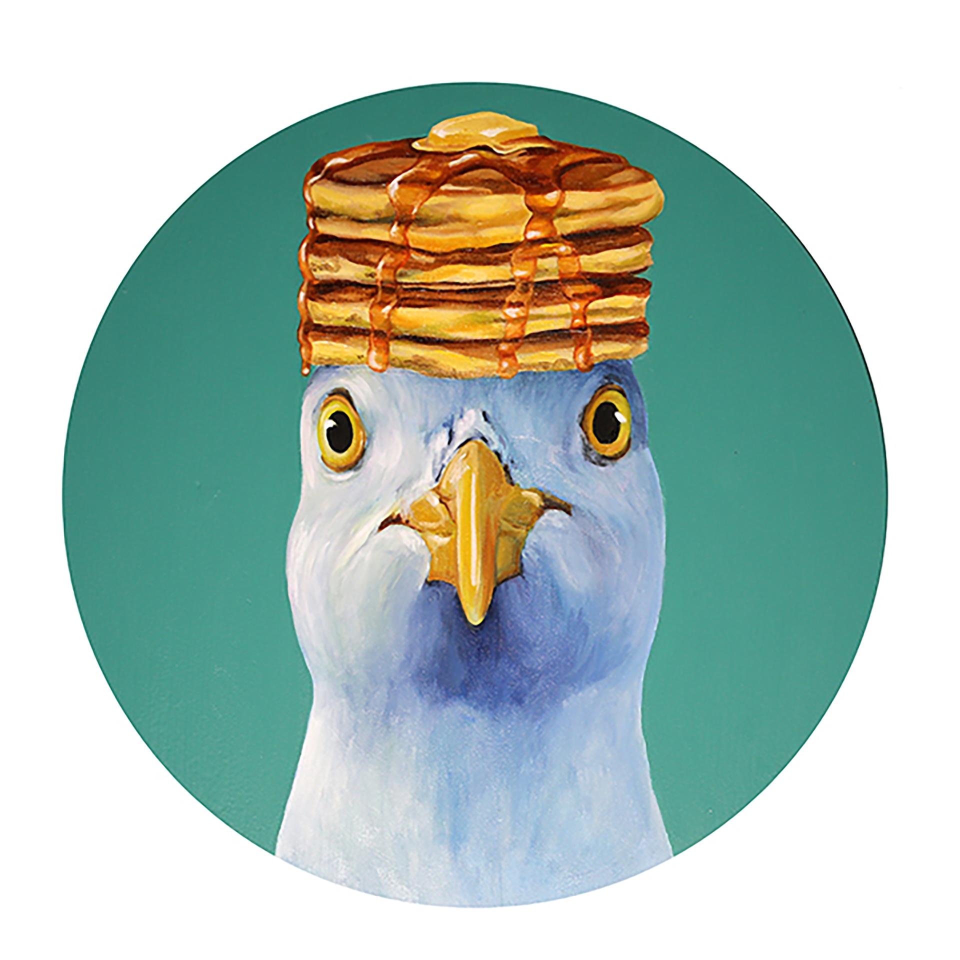 JJ  Galloway Animal Painting - Seagull's Pancake Top Hat
