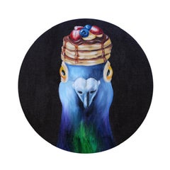 Fruit Pancake Top Hat- Original Contemporary realism- Animal Art