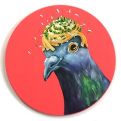 Linguini Pigeon - Fun Animal and Food Painting