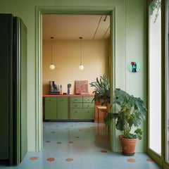 Strained Tomato Pigeon - Original Colorful Whimsical Bird Painting on Wood Panel