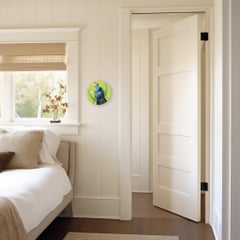 Vanilla Cherry Fairy - Whimsical Green Bird and Food Painting