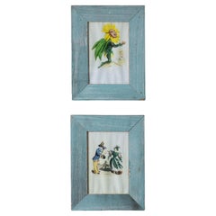 Vintage J.J. Grandville’s Les Floures Animees Prints - A Pair