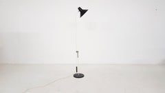 J.J. Hoogervorst for Anvia Almelo Metal Floor Lamp, Dutch Modern Design, 1950s