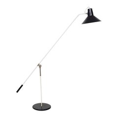 Used J.J. Hoogervorst for Anvia Almelo Metal Floor Lamp, Dutch Modern Design, 1950s