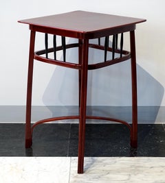 J.&J. Kohn Art Nouveau Waiting Table, Mahogany stained, Austria, Around 1905