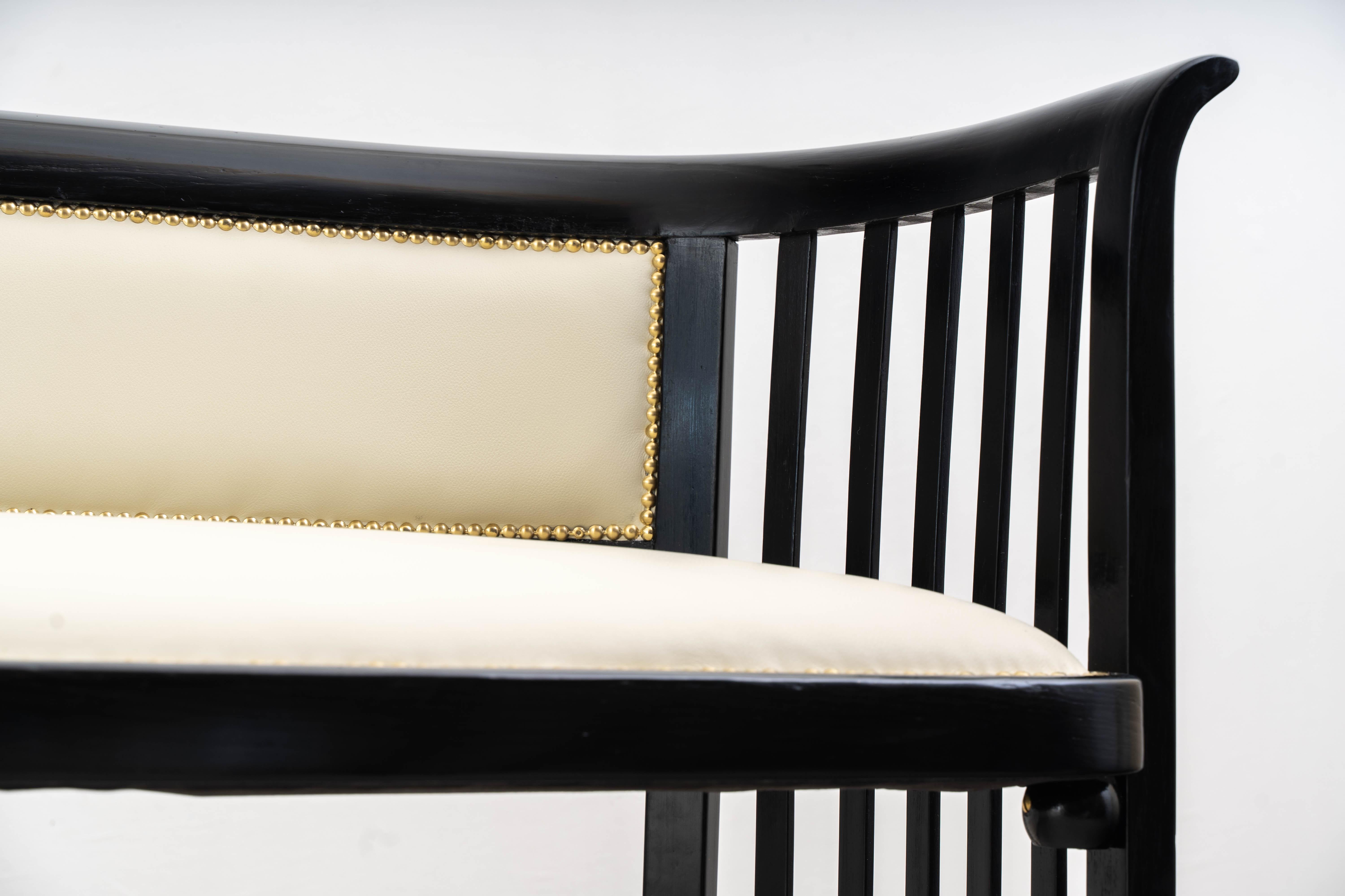 Early 20th Century J.&J. Kohn - Josef Hoffmann - Seating group (3) - Fledermaus - Beech, Leather