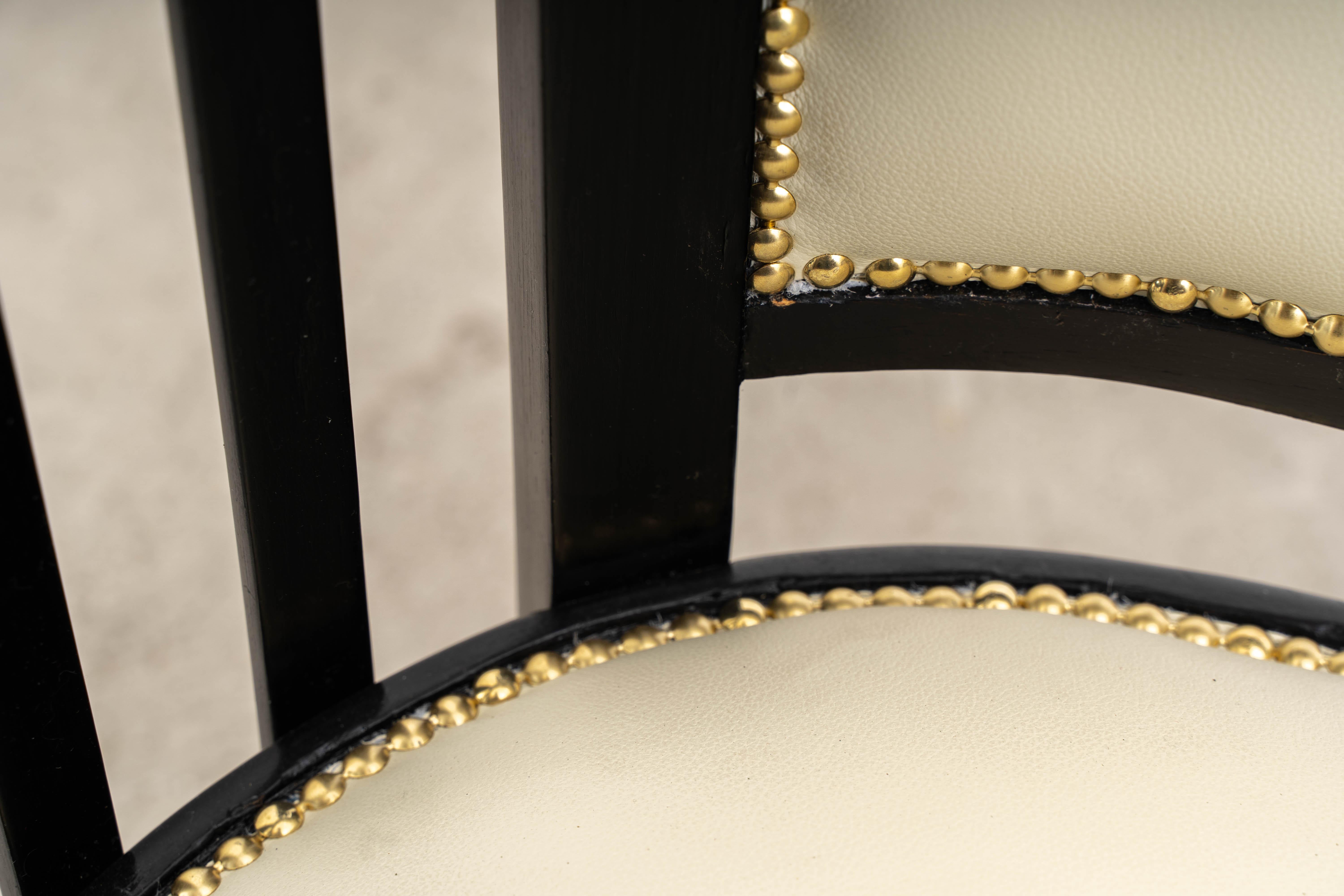 J.&J. Kohn - Josef Hoffmann - Seating group (3) - Fledermaus - Beech, Leather 3
