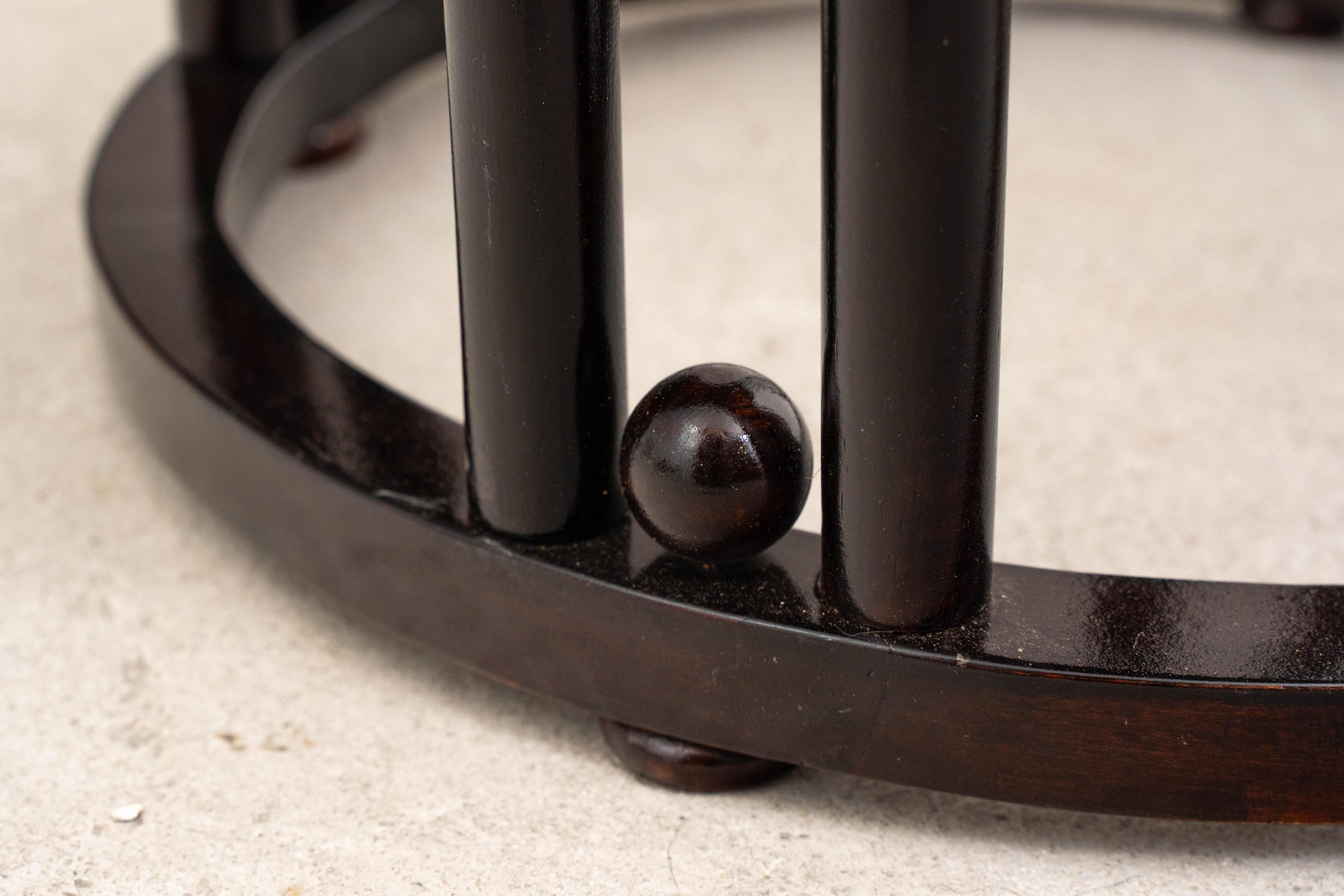 J.&J. Kohn - Josef Hoffmann - Taburete - Haya en venta 2