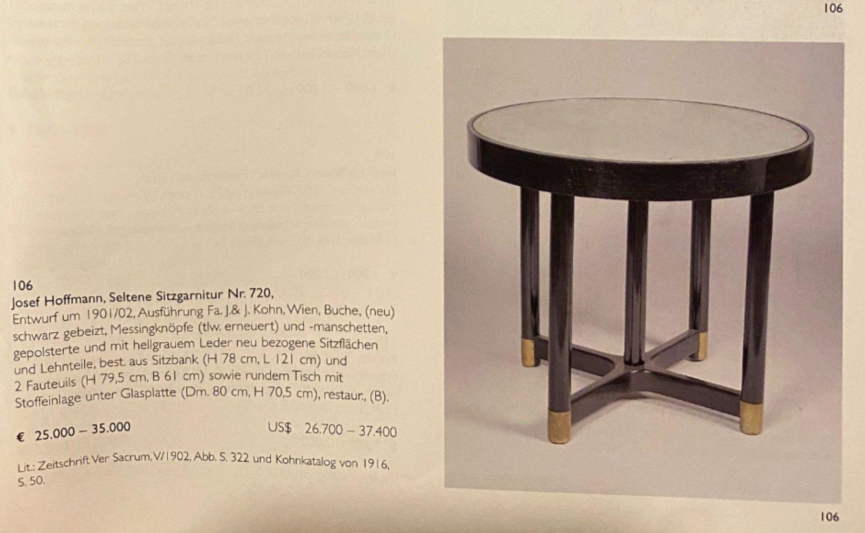 J.&J. Kohn - Side Table No. 720 - Beech
Austria, Jugendstil (Art Nouveau) - Circa 1900-1910

A refined piece of early 20th-century design, this side table by J.&J. Kohn exemplifies the elegance of the Jugendstil (Art Nouveau) movement. Crafted from