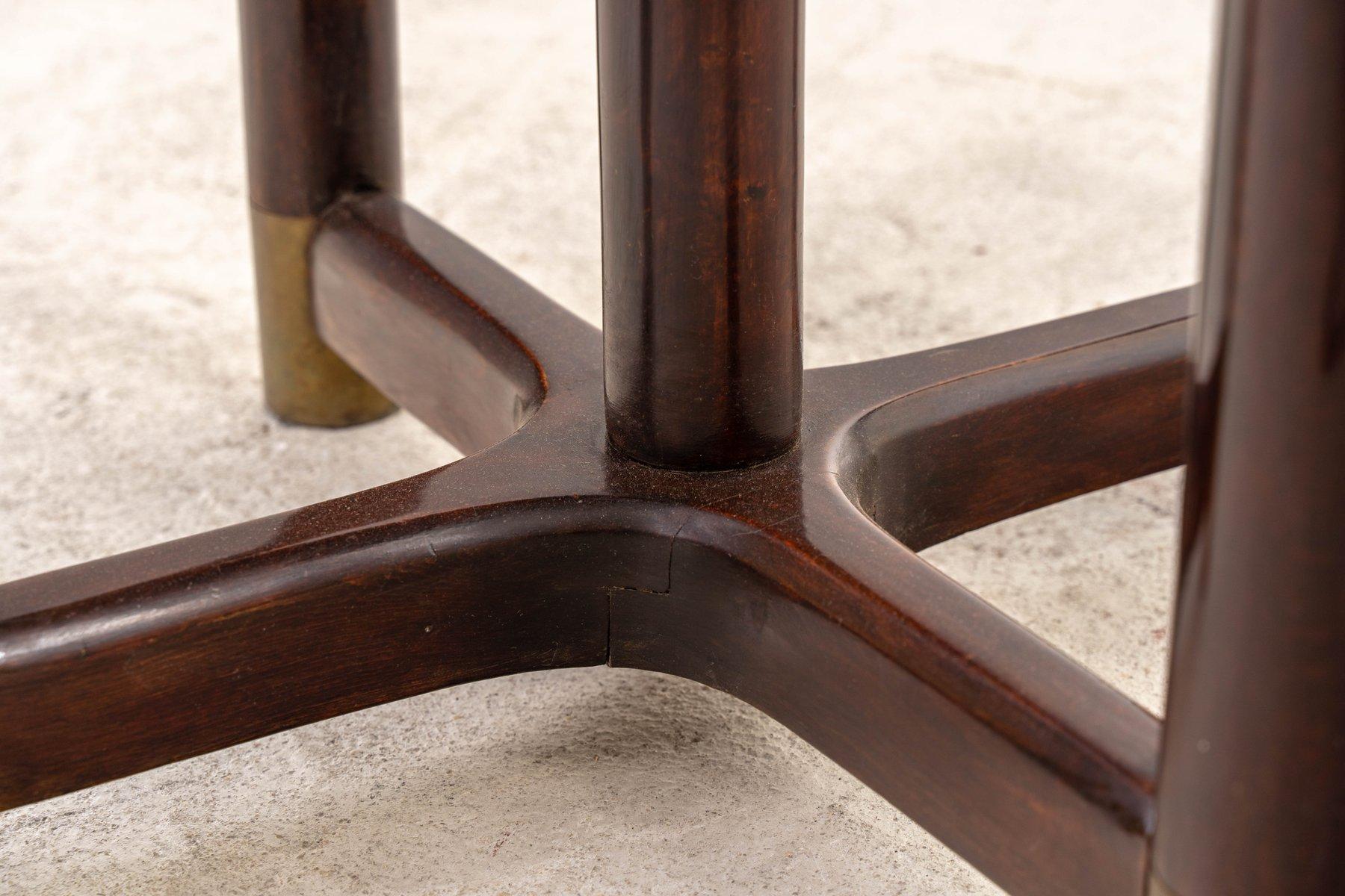 Brass J.&J. Kohn - Side table - Nr. 720 - Beech For Sale
