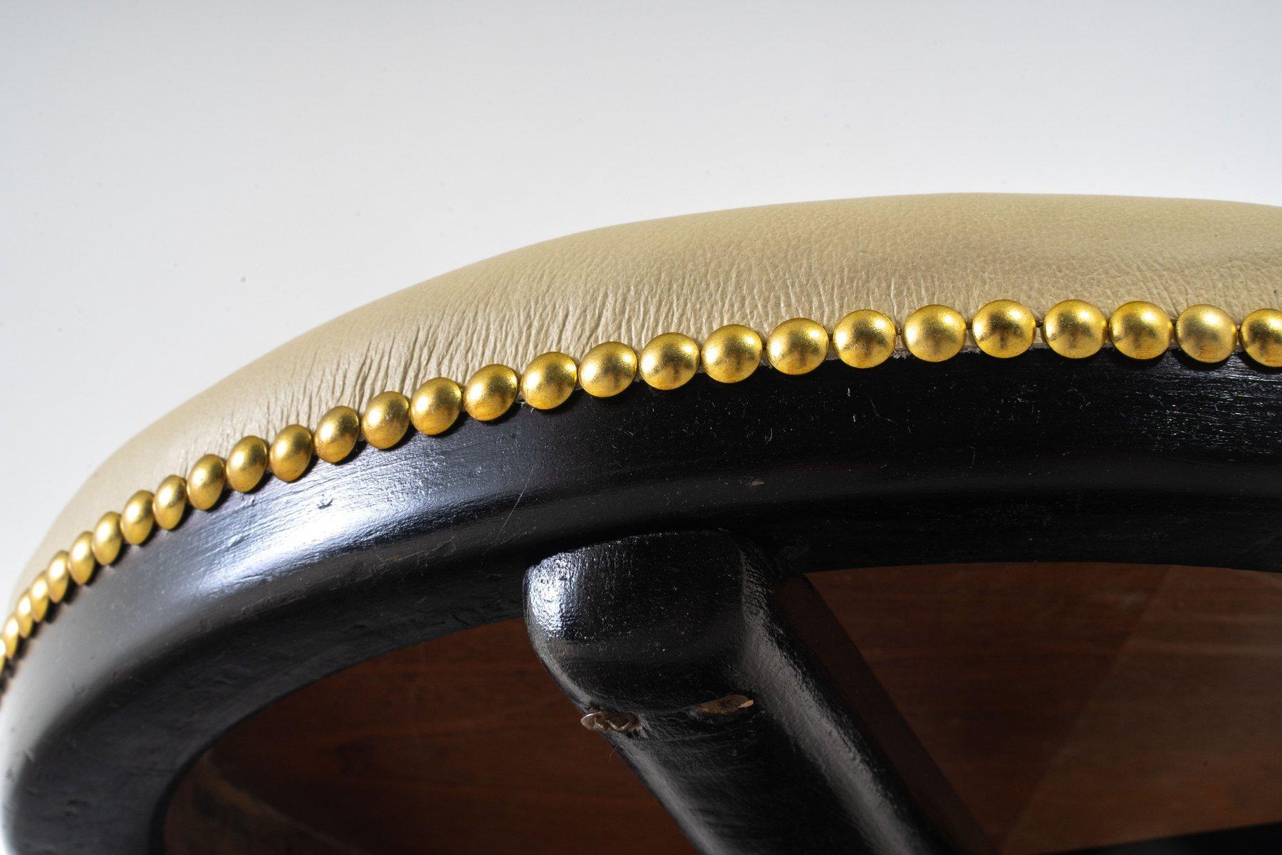 Cuir J.&J. Kohn - Tabouret - Beeche en vente
