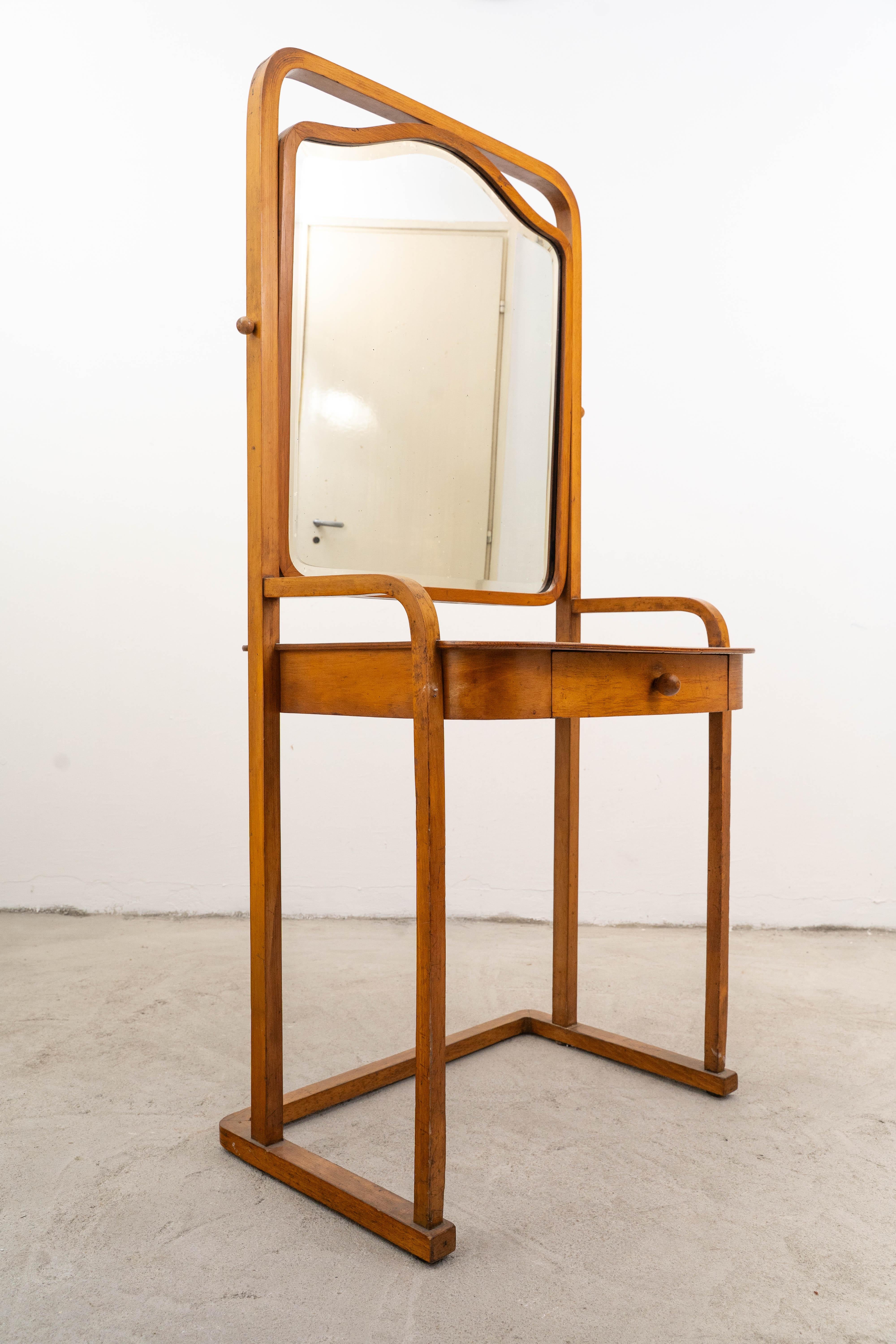 J&J Kohn - Miroir de courtoisie n° 1135 - Josef Hoffmann Bon état - En vente à Budapest, HU