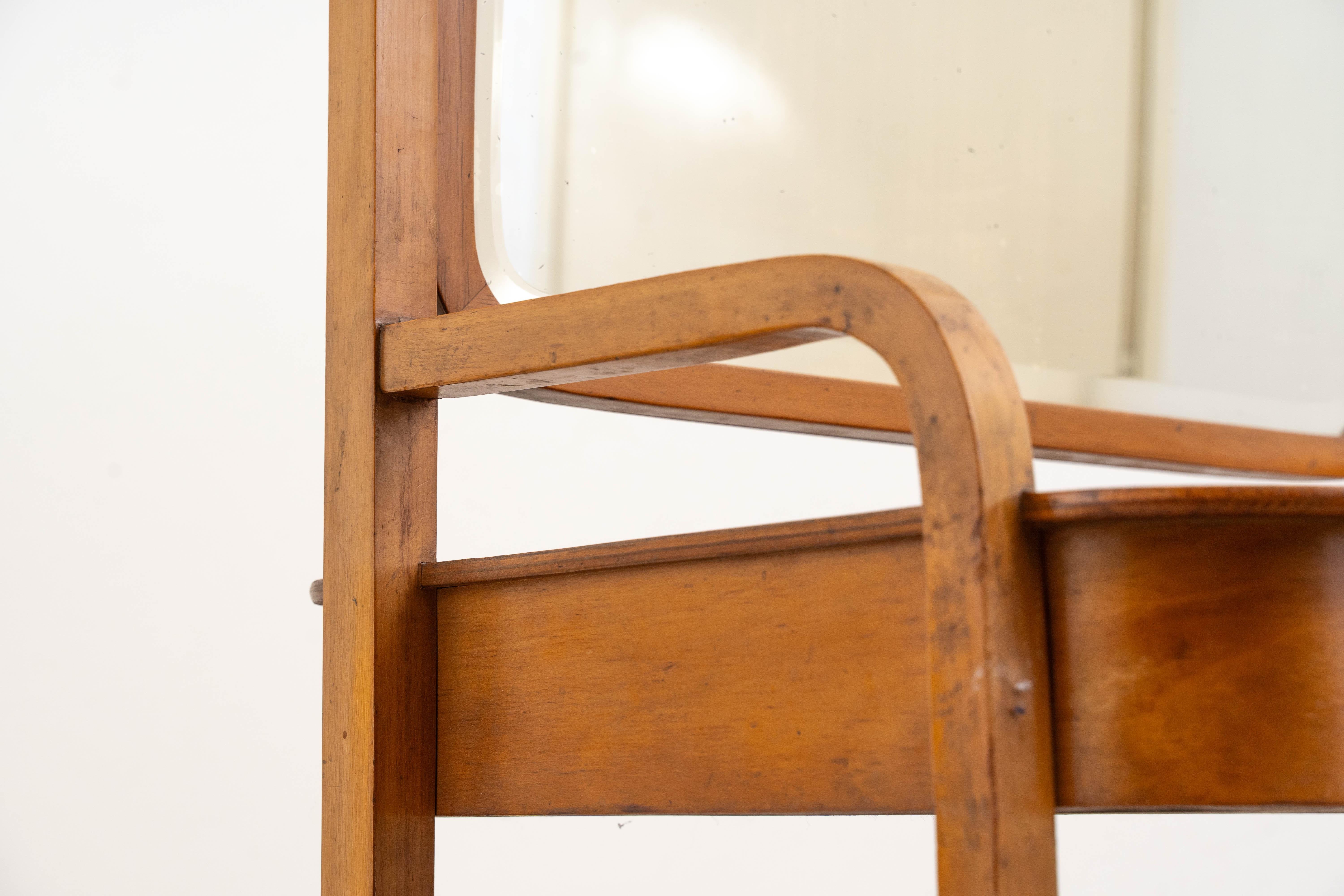 J&J Kohn - Miroir de courtoisie n° 1135 - Josef Hoffmann en vente 3