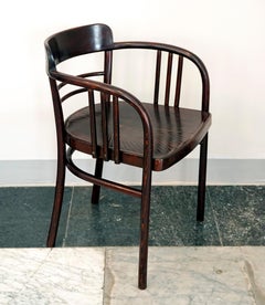 J.&J. Kohn Silla de escritorio Art Nouveau de Viena, teñida de caoba, Alrededor de 1900