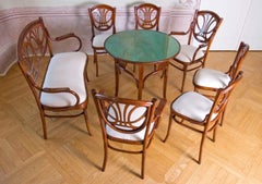 J&J Kohn Wien Art Nouveau Salon Set, 19th Century