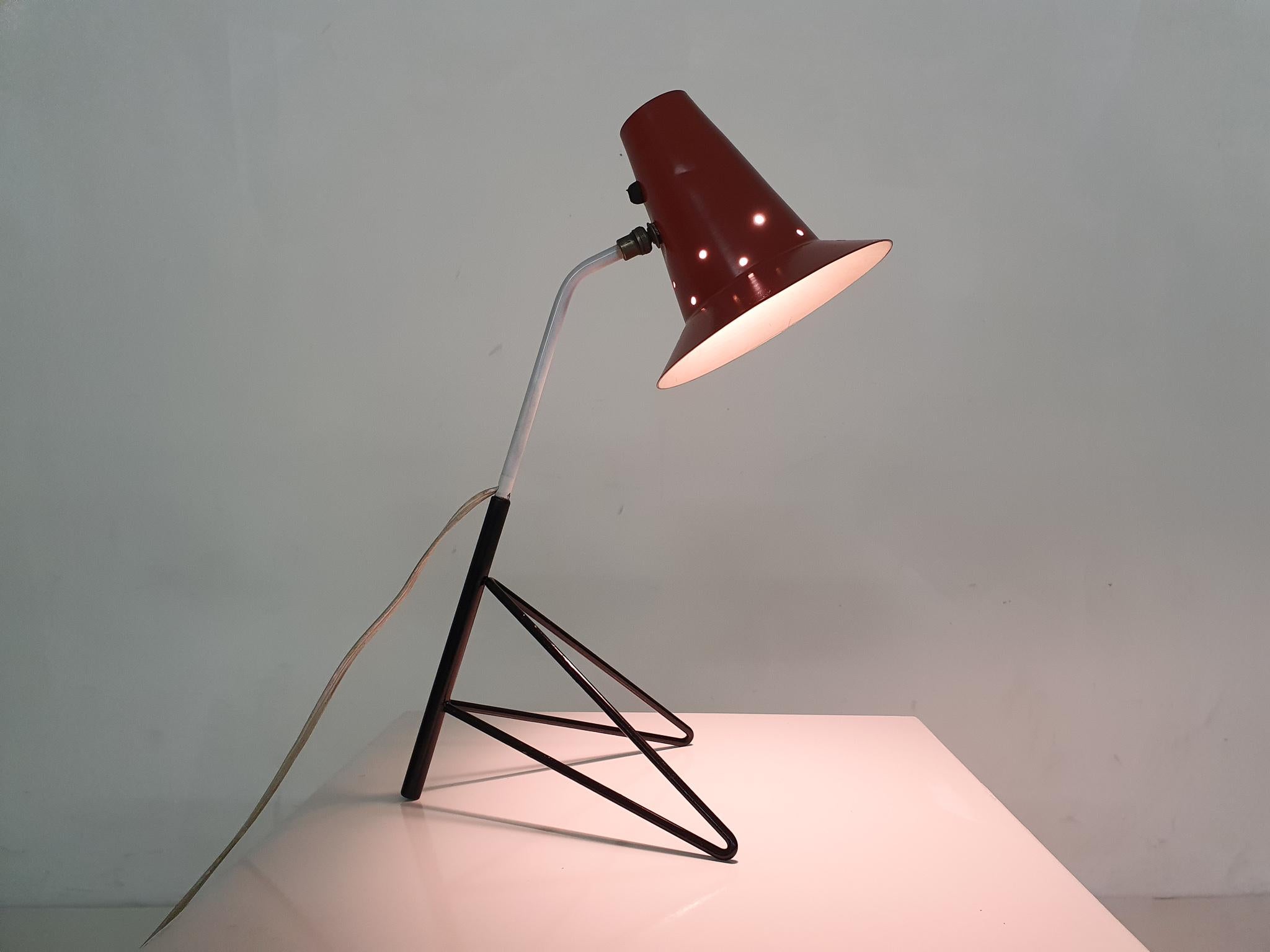 Dutch design metal desk or table light by Hala. This model is also known from the 