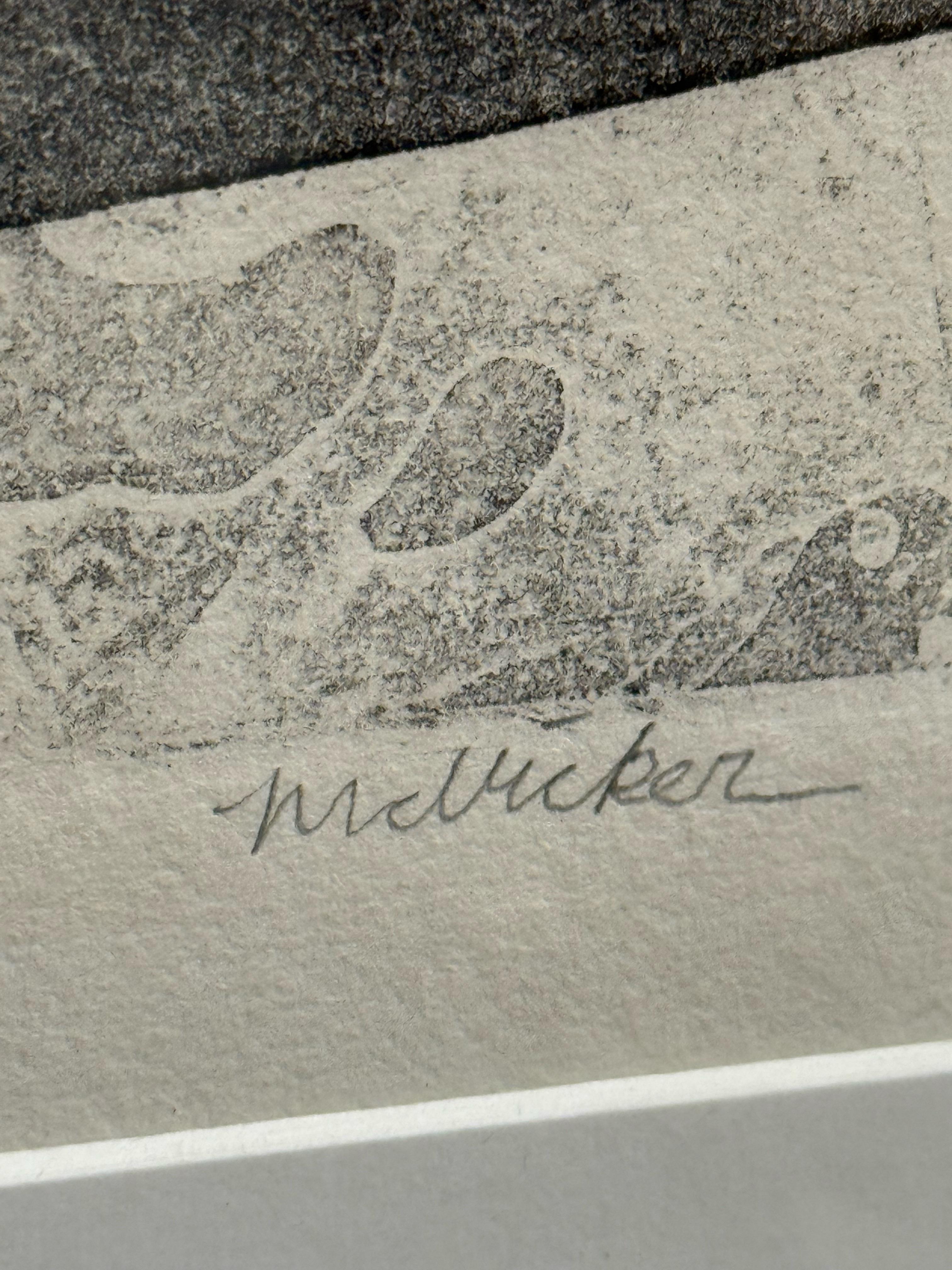 J.J. McVicker Original Abstrakte Farbholzschnitt-Collage c1960s (amerikanisch) im Angebot