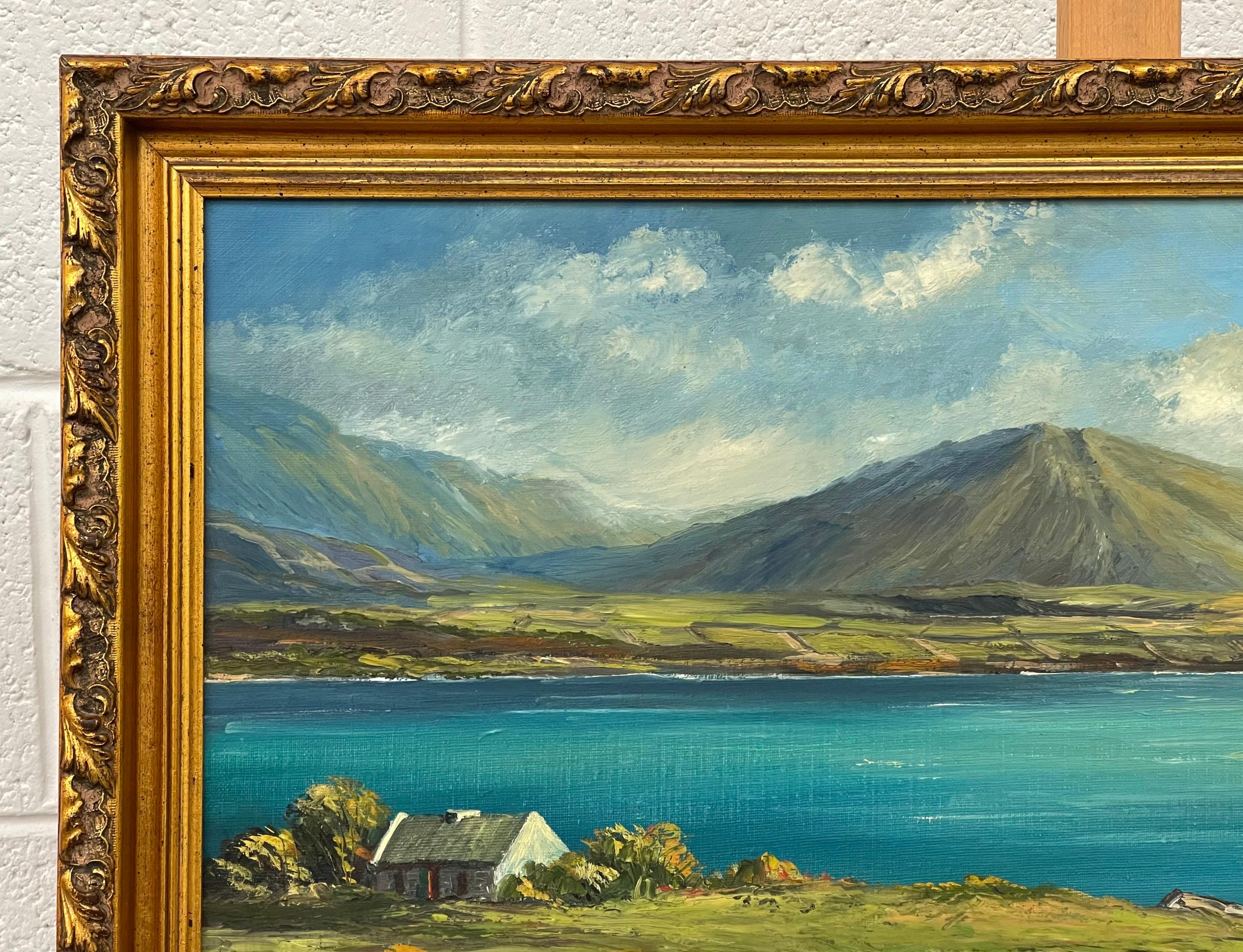 Landscape Painting of Donegal in Northern Ireland by 20th Century Irish Artist J.J. O'Neill 

Art measures 30 x 20 inches 
Frame measures 35 x 25 inches 