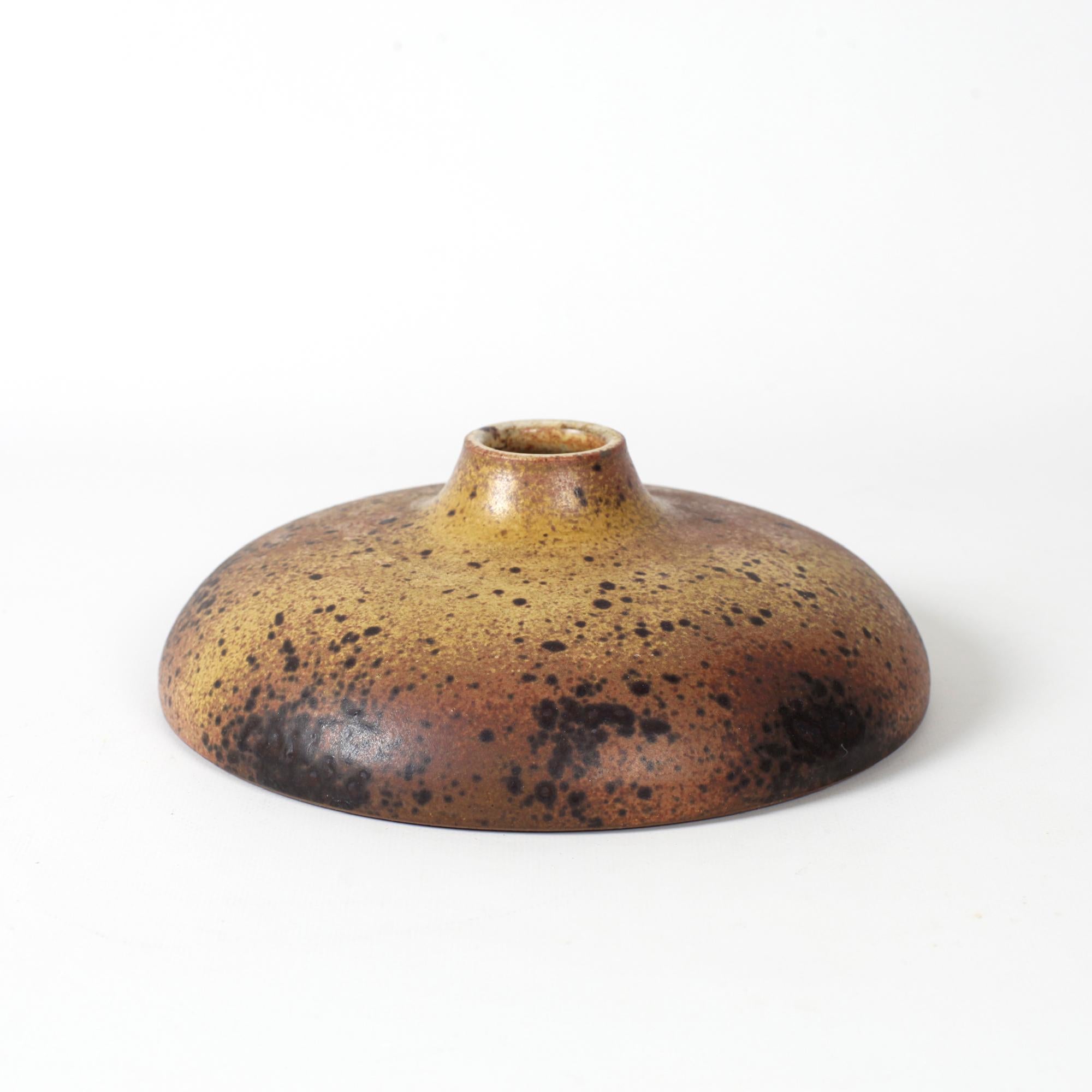JJ Palloure Pyrite Stoneware Ceramic Vase France 1960s In Good Condition For Sale In Saint  Ouen, FR