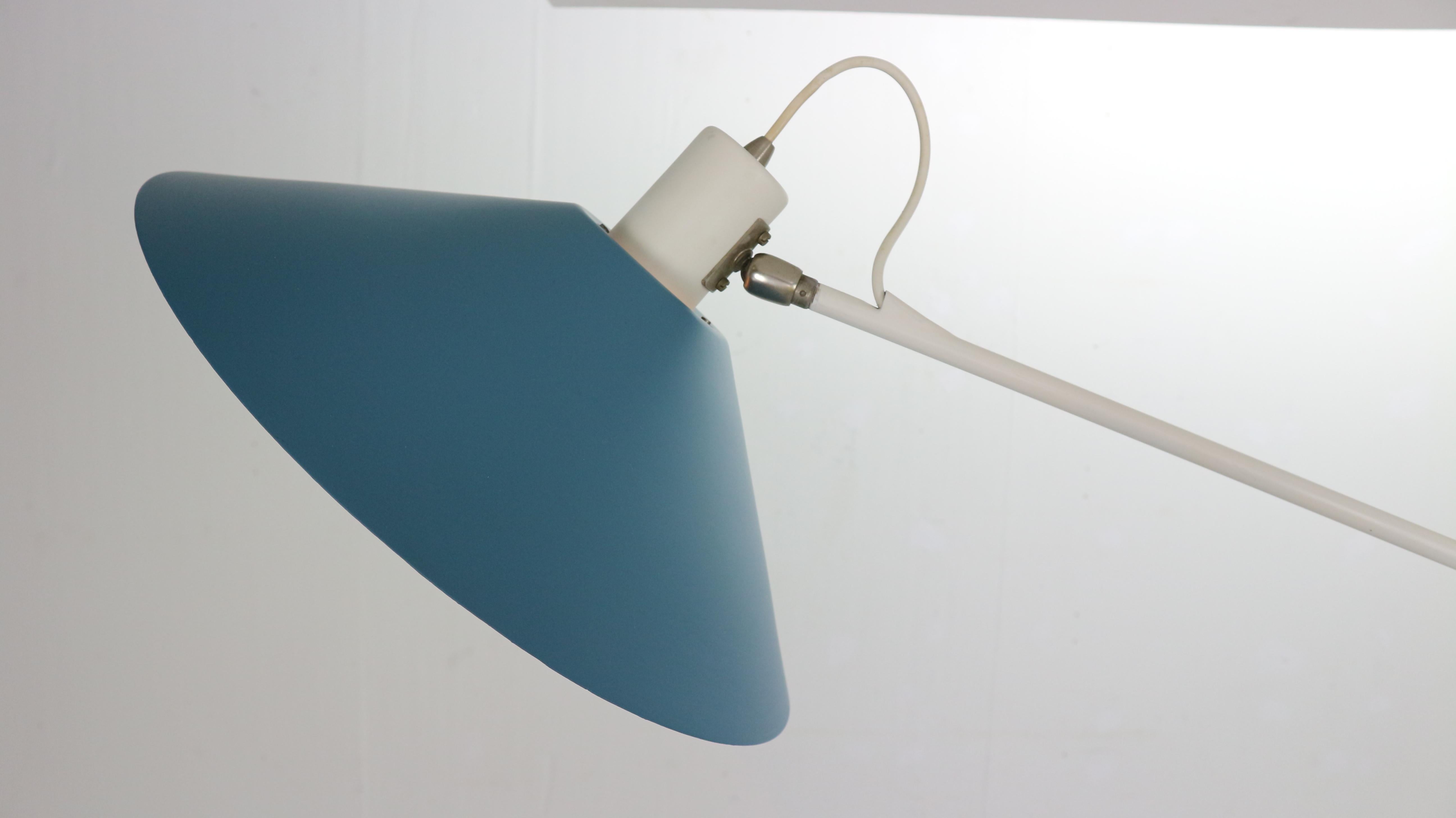 J.J.J. Hoogervorst Counter Blue Balance Ceiling Lamp by Anvia Holland, 1950 3