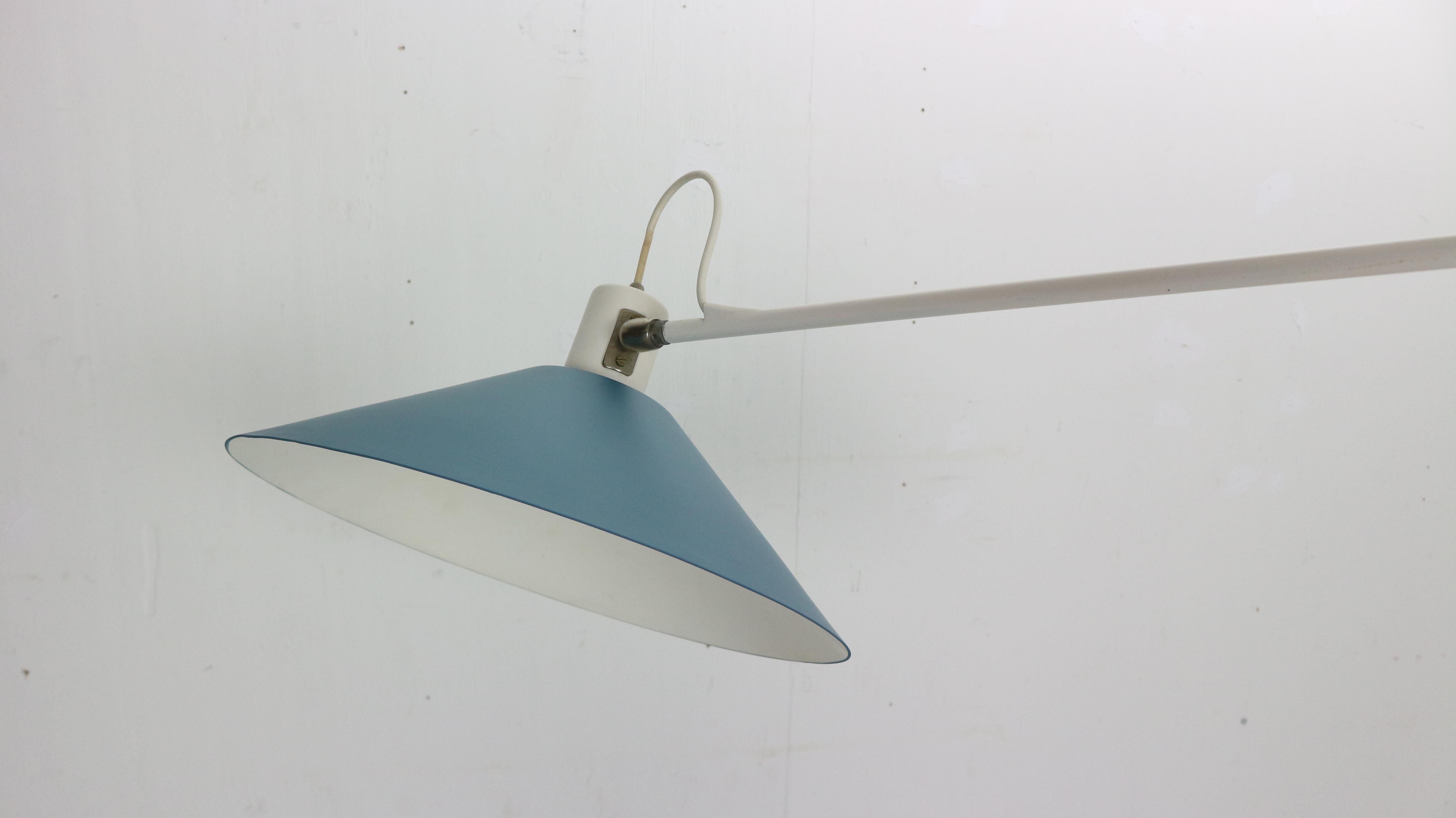 J.J.J. Hoogervorst Counter Blue Balance Ceiling Lamp by Anvia Holland, 1950 7