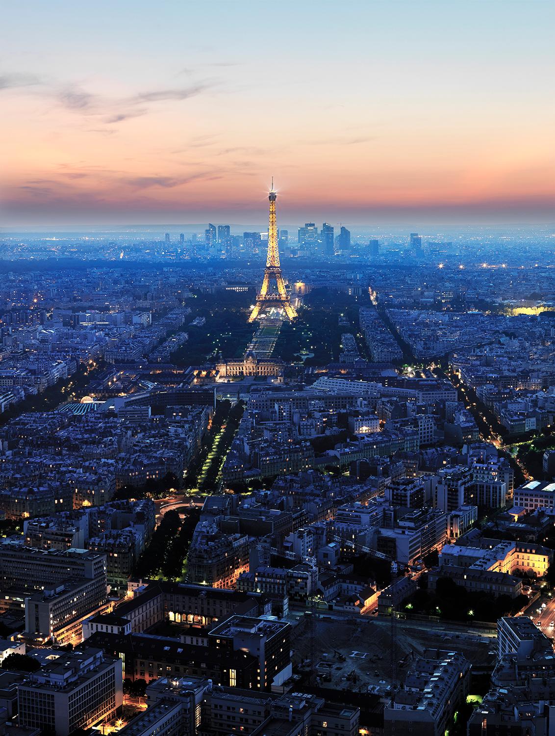 JJK Color Photograph - Citylights Paris, Photography, Limited Edition, Cityscape, Street