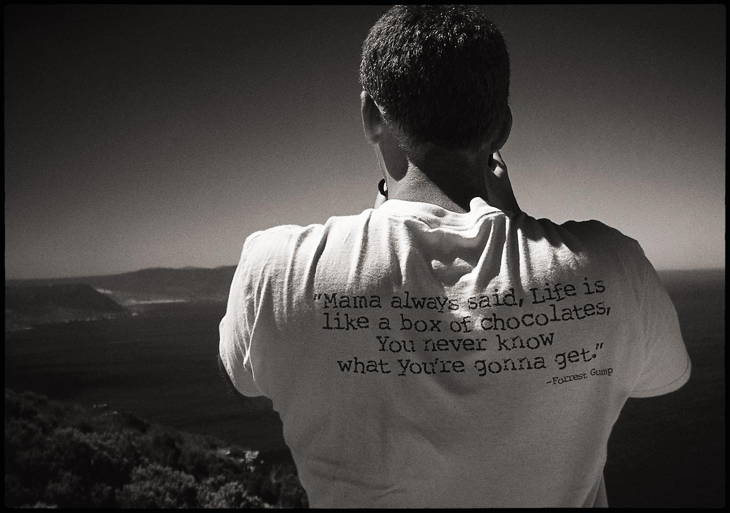 Forrest Gump, Fotografía, Edición limitada, blanco y negro, Calle