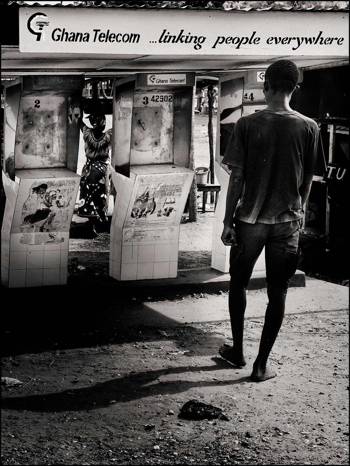 Ghana Telecom, Fotografie, limitierte Auflage, Afrika, Stillleben, Schwarz-Weiß