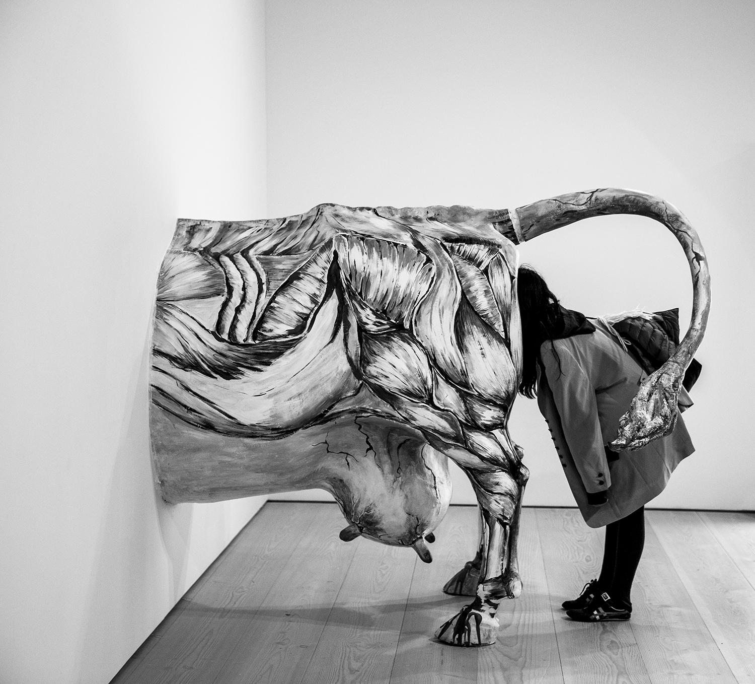 Edition of 10
signed and numbered by the artist

A women looks in to a plastic of a cow. This photo was taken in a Museum in Berlin.

JJK is a pseudonym for one of the world's most successful photo artists.
In his series "Always in my mind", he