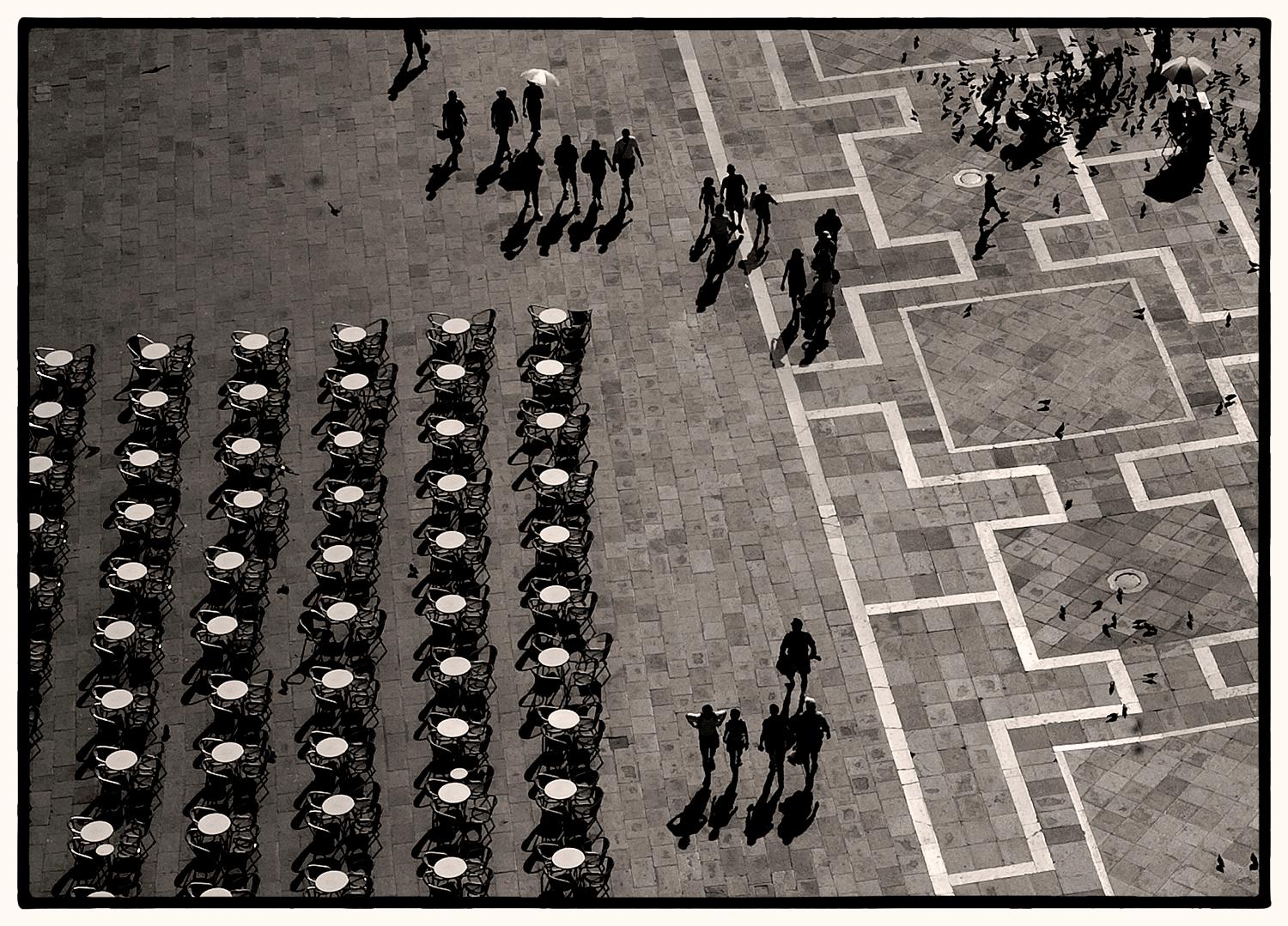 JJK Black and White Photograph - Marcus Square, Photography, Limited Edition, Venice, Cityscape, Italy