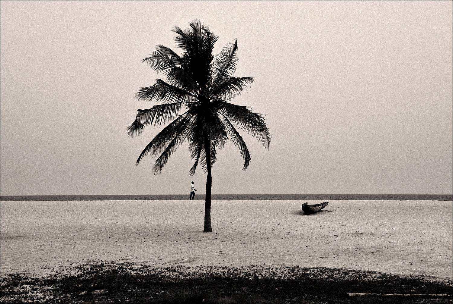 JJK Landscape Photograph - Walk the Line Photography, Limited Edition, Africa, People, Landscape, b&w