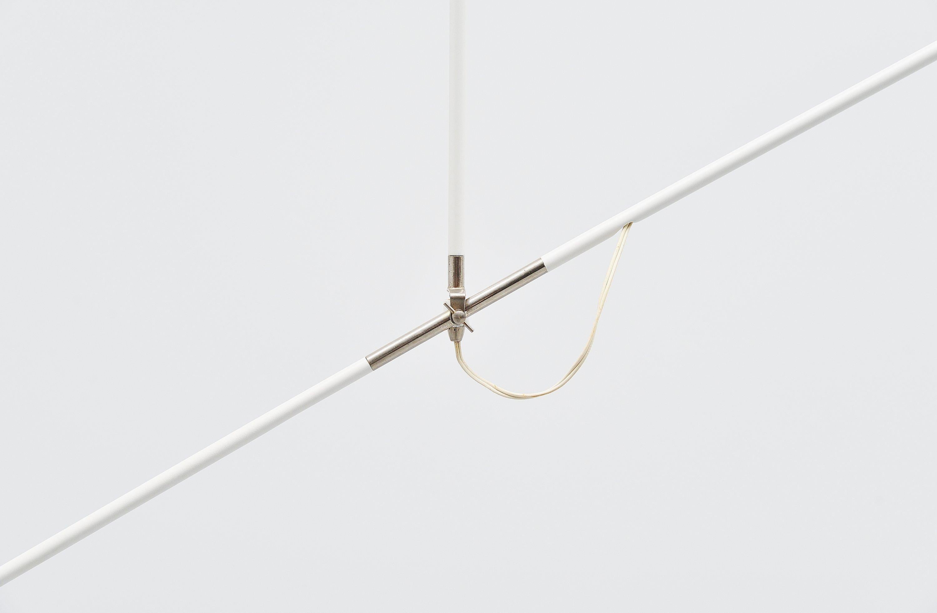 Mid-Century Modern JJM Hoogervorst Anvia Counter Balance Ceiling Lamp, Holland, 1957