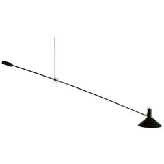 J.J.M. Hoogervorst black counter balance ceiling lamp for Anvia, Netherlands