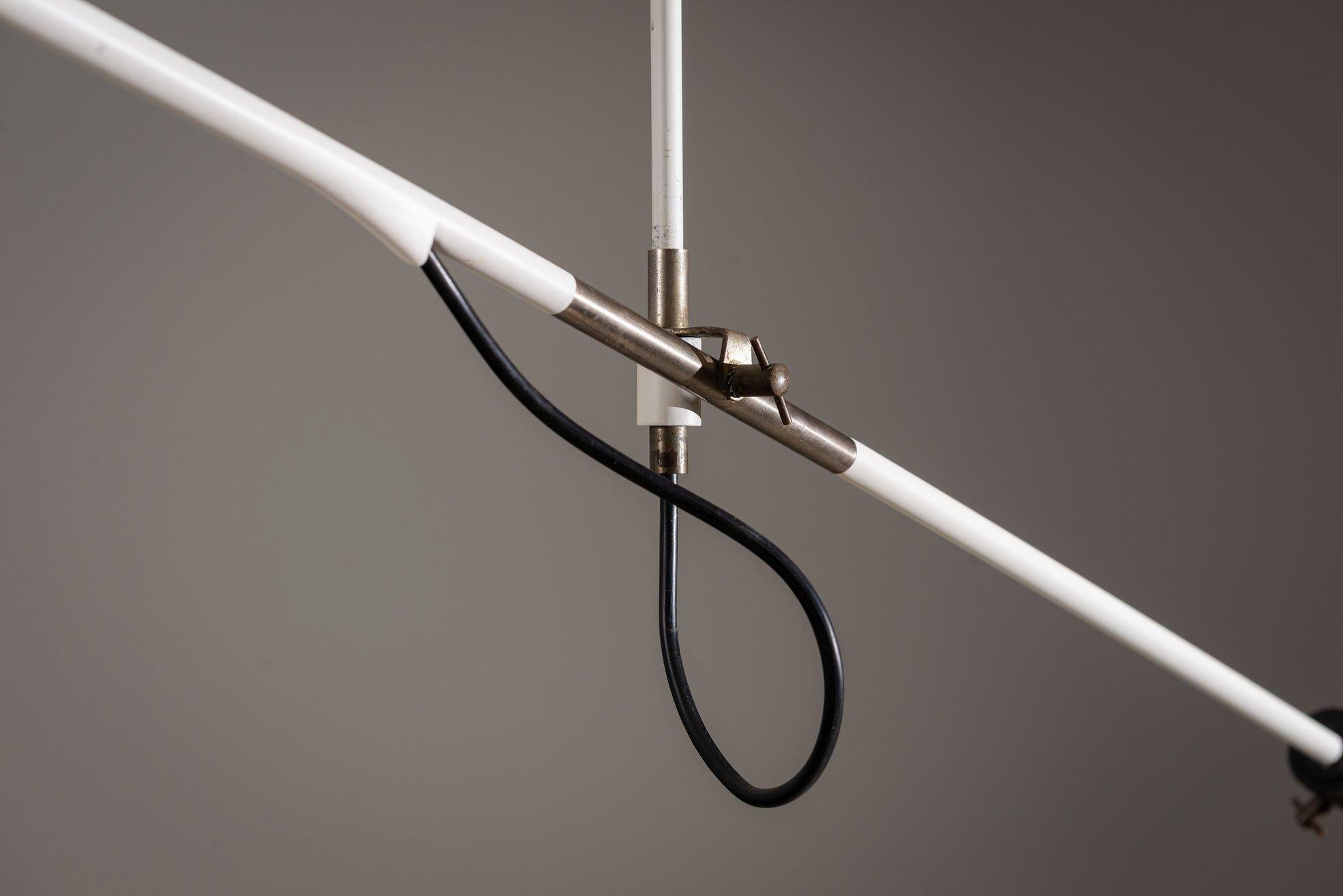 JJM Hoogervorst counter balance ceiling lamp Anvia the Netherlands 1957 For Sale 4