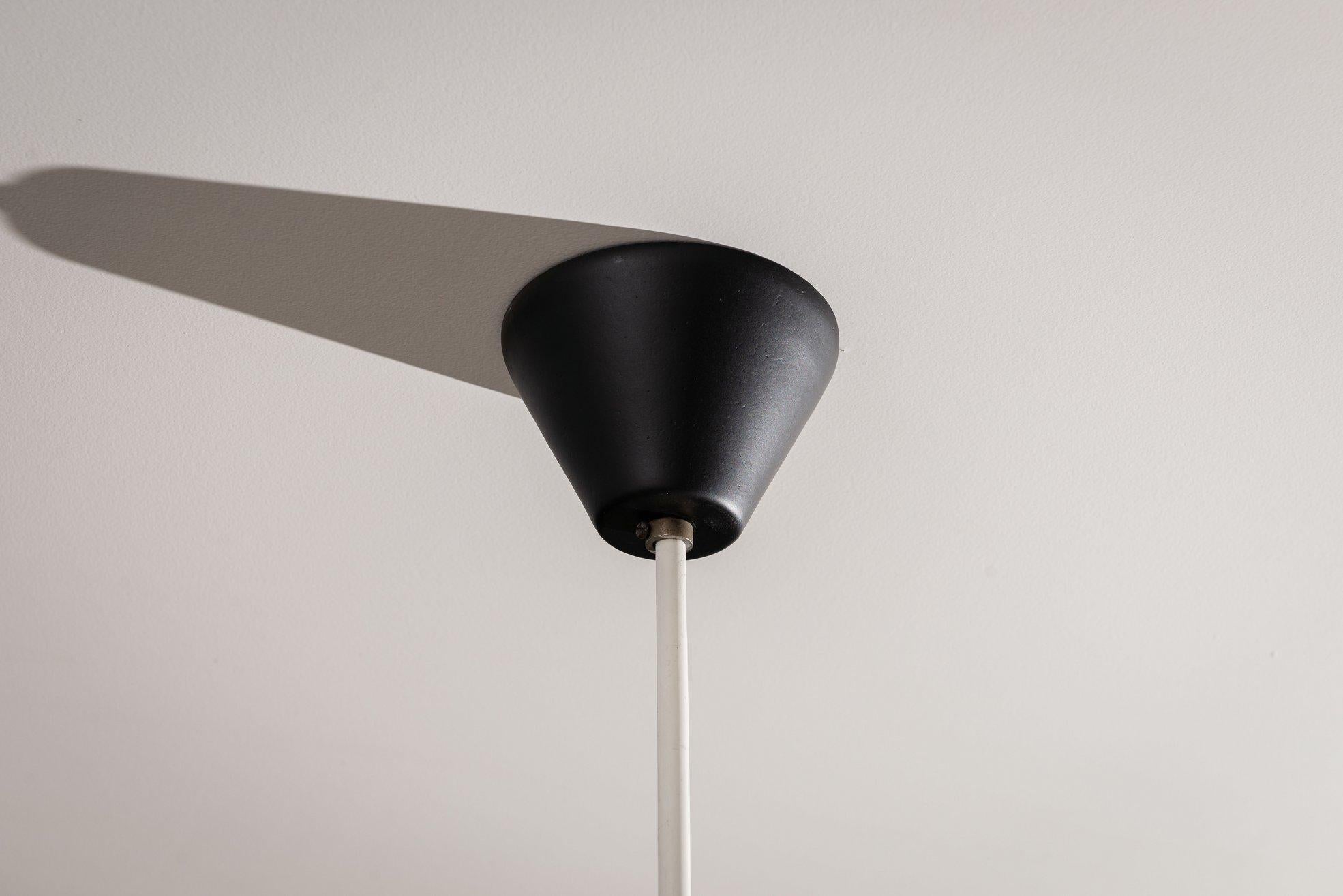 JJM Hoogervorst counter balance ceiling lamp Anvia the Netherlands 1957 For Sale 9