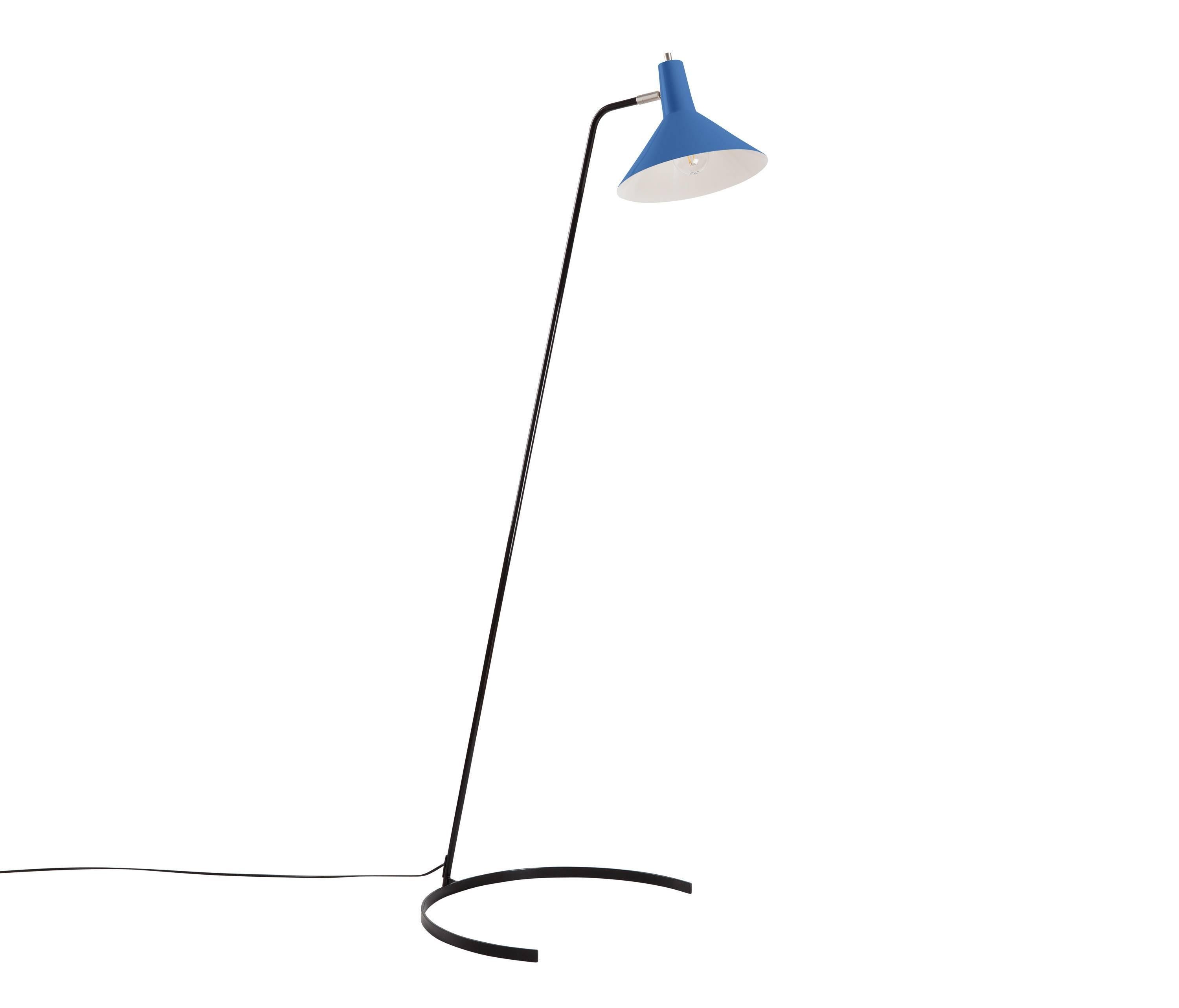 J.J.M. Hoogervorst Model #1505 'Horseshoe' Floor Lamp for Anvia in White In Excellent Condition In Glendale, CA