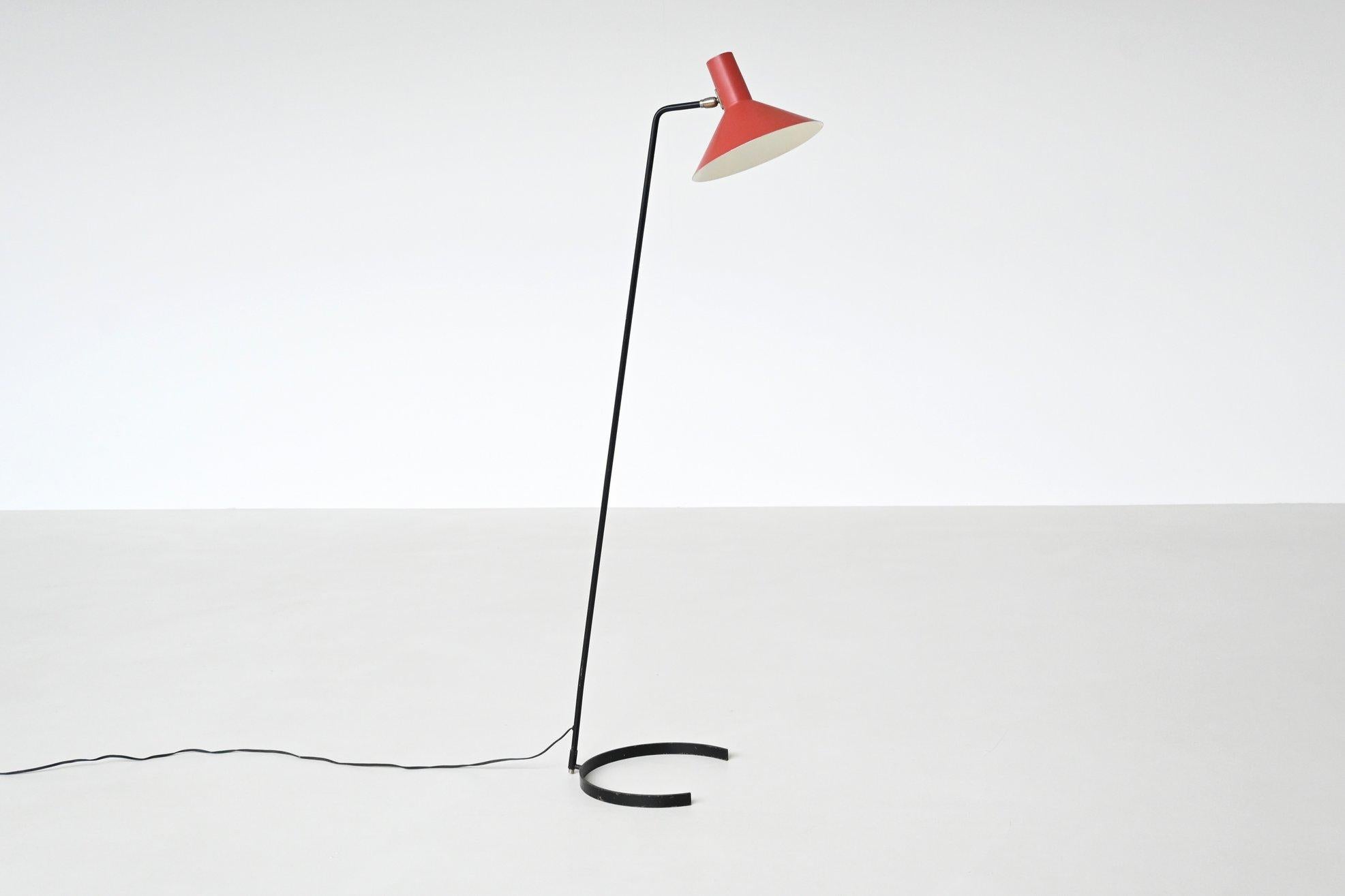 Lampadaire J.J.M. Hoogervorst modèle 8025 Anvia Pays-Bas 1957 en vente 4