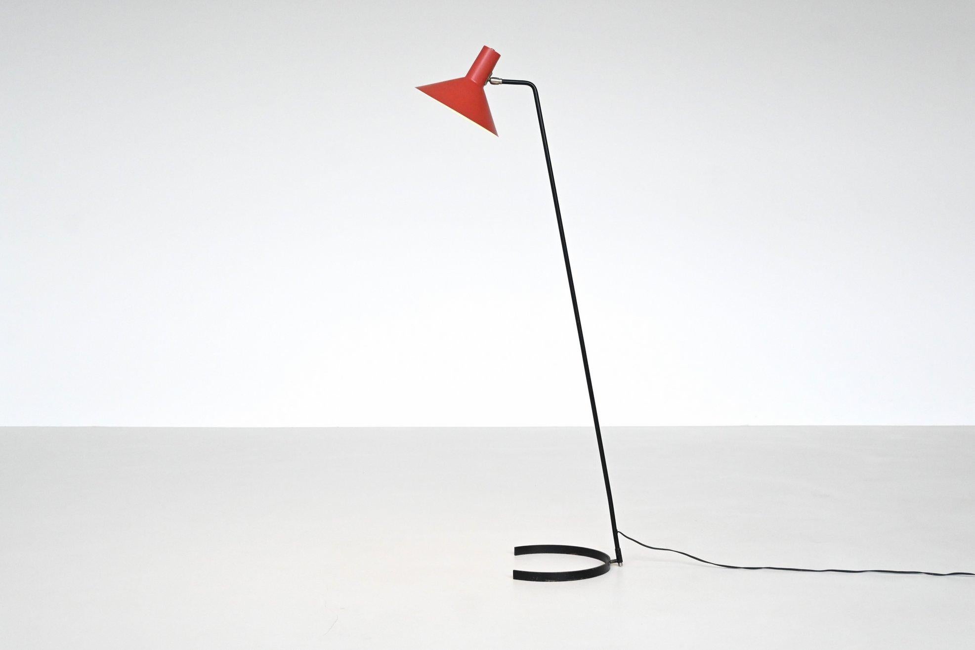 Lampadaire J.J.M. Hoogervorst modèle 8025 Anvia Pays-Bas 1957 en vente 5