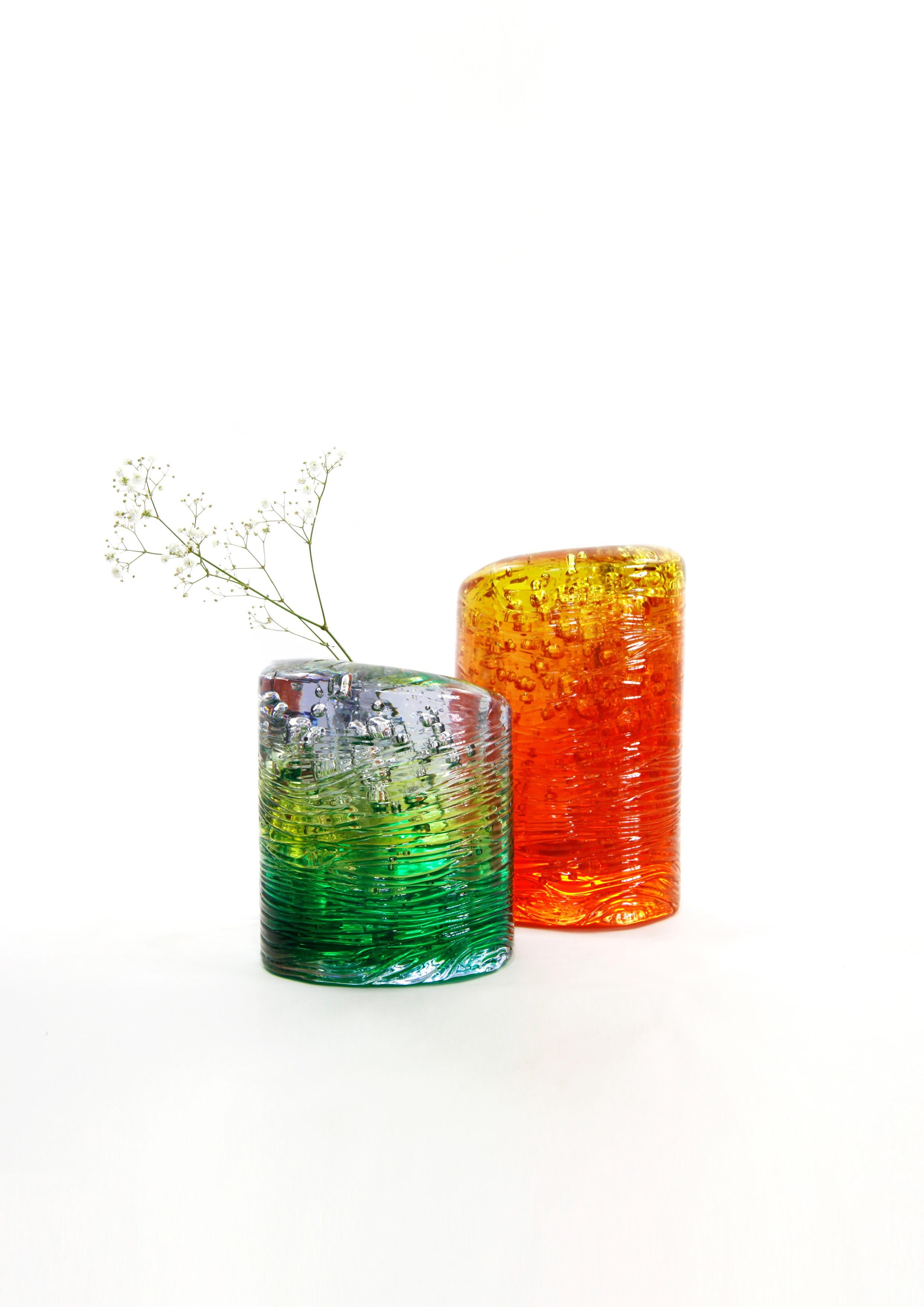 Fatto a mano J.Jungle big - green / transparent by Jacopo Foggini in vendita