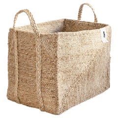 J'Jute Handmade Jute Basket Large, Natural