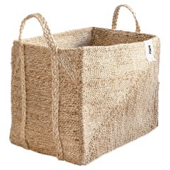 J'Jute Handmade Jute Basket Medium, Natural