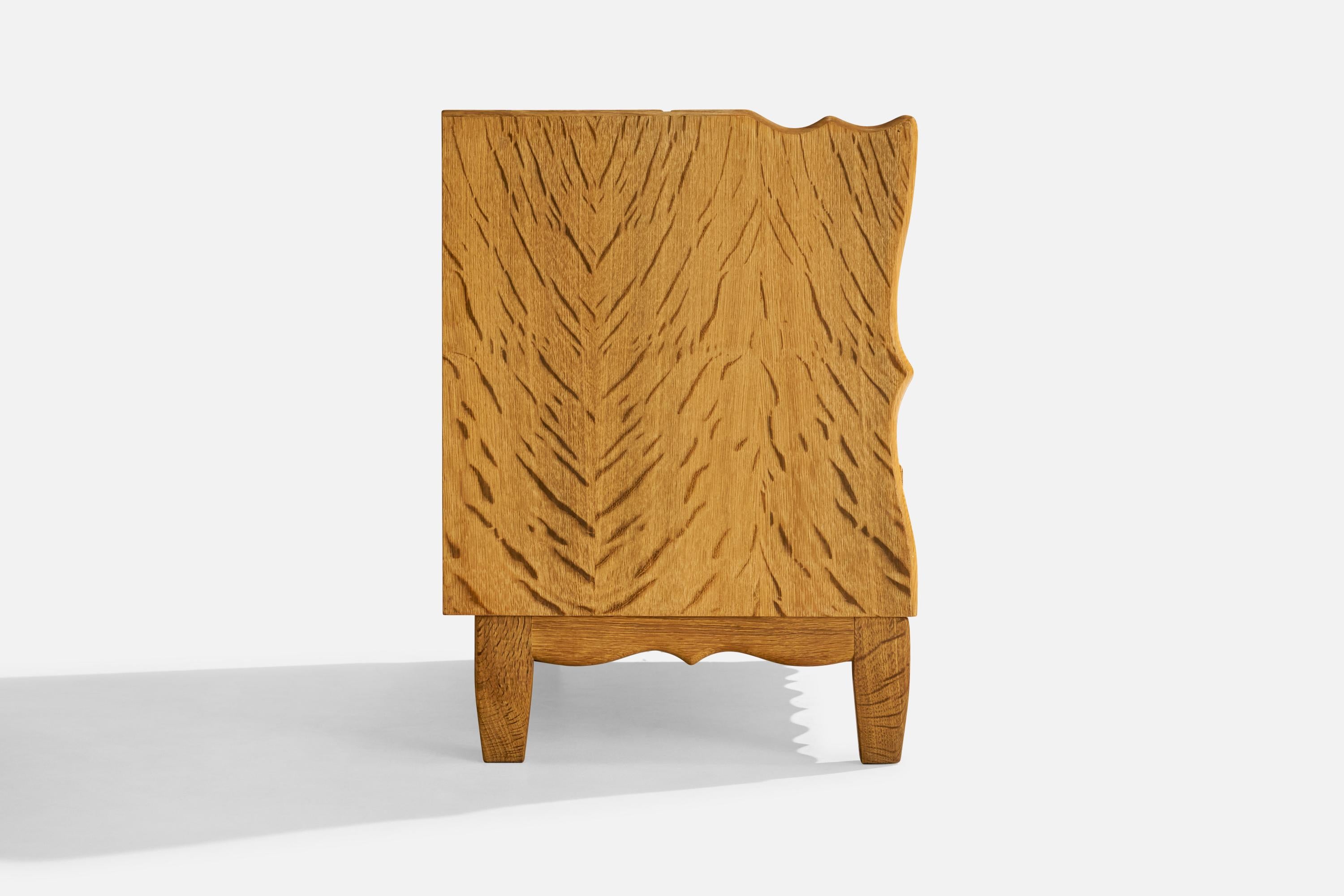 Metà XX secolo JK Møbler, Comò, Oak, Metallo, Danimarca, anni '60 in vendita